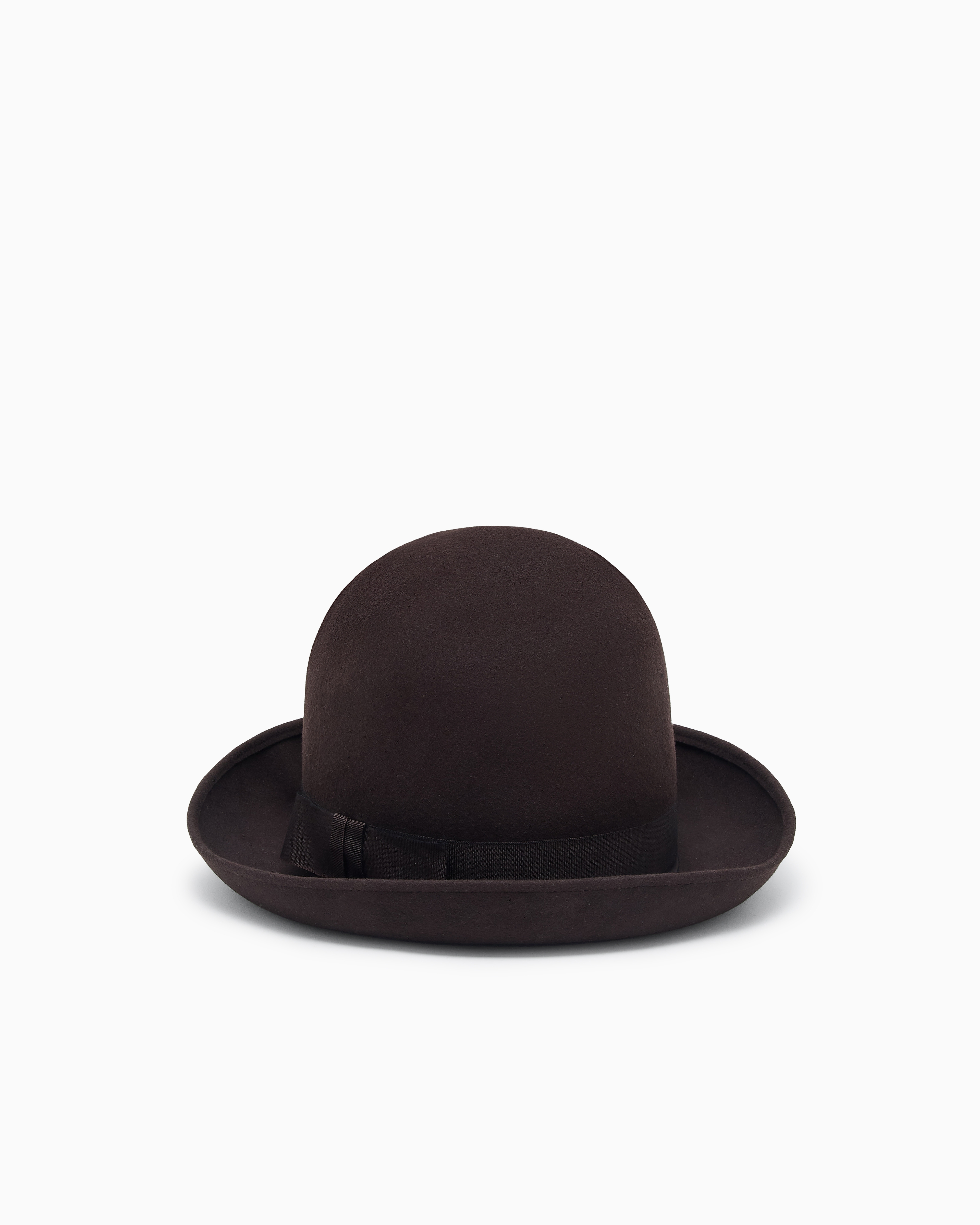 Giorgio Armani Hut Aus Woll-filz In Brown