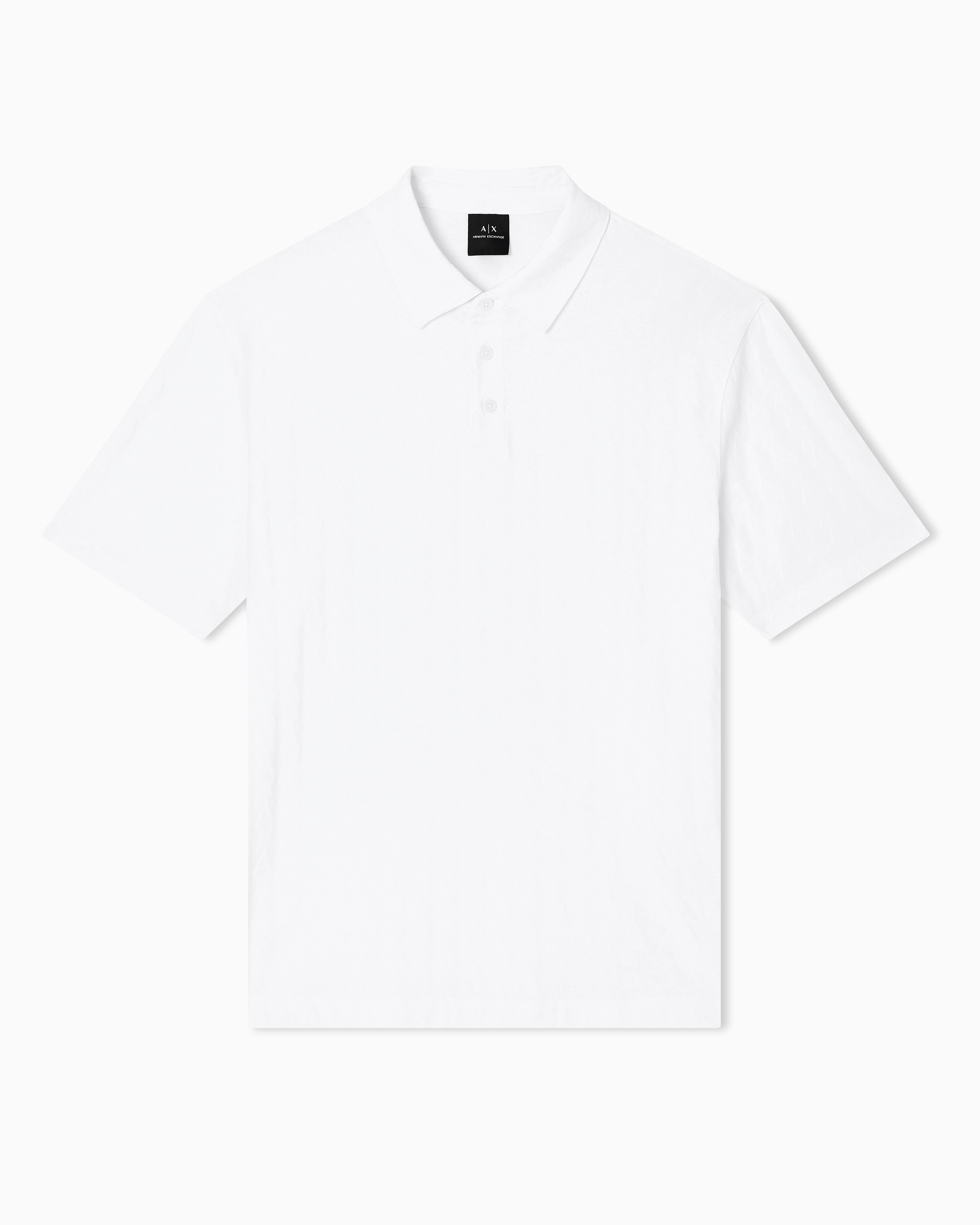 Armani Exchange - Regular fit polo shirt mercerised cotton, Man, White, Size: