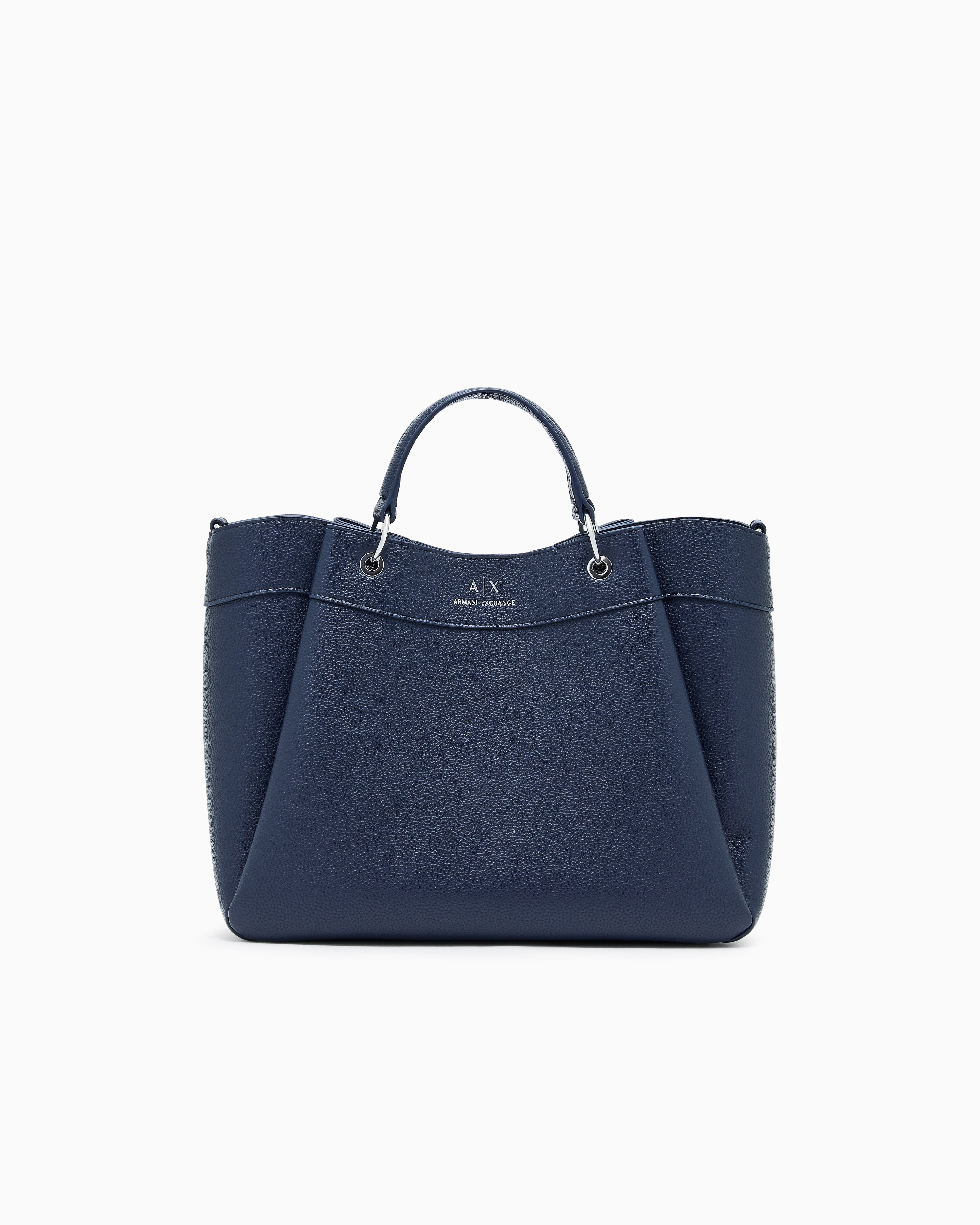 Armani Exchange - Large handbag with degradè shoulder strap, Woman, Navy Blue, Size: TU