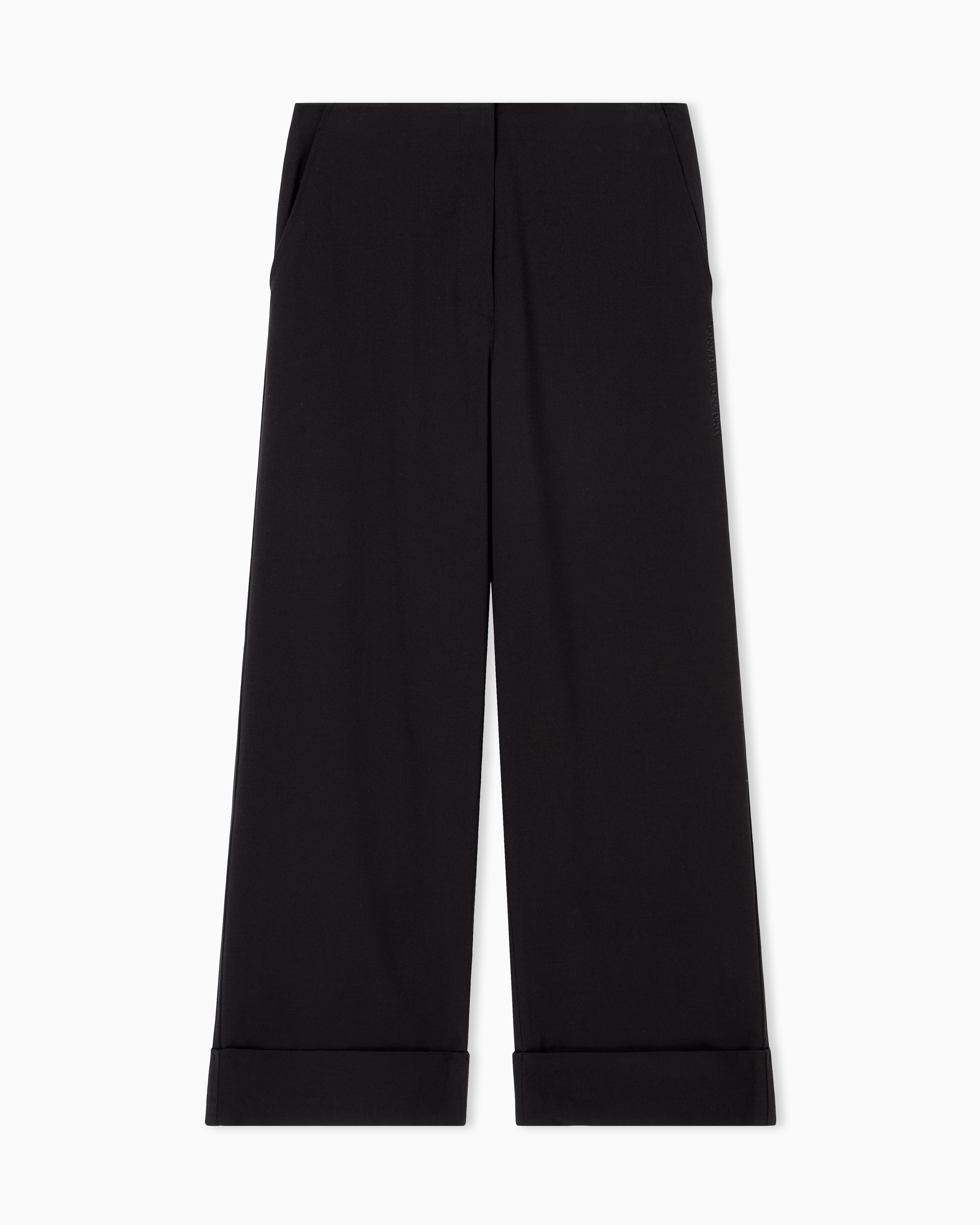 Armani Exchange - Formal Trousers, Woman, Black, Size: