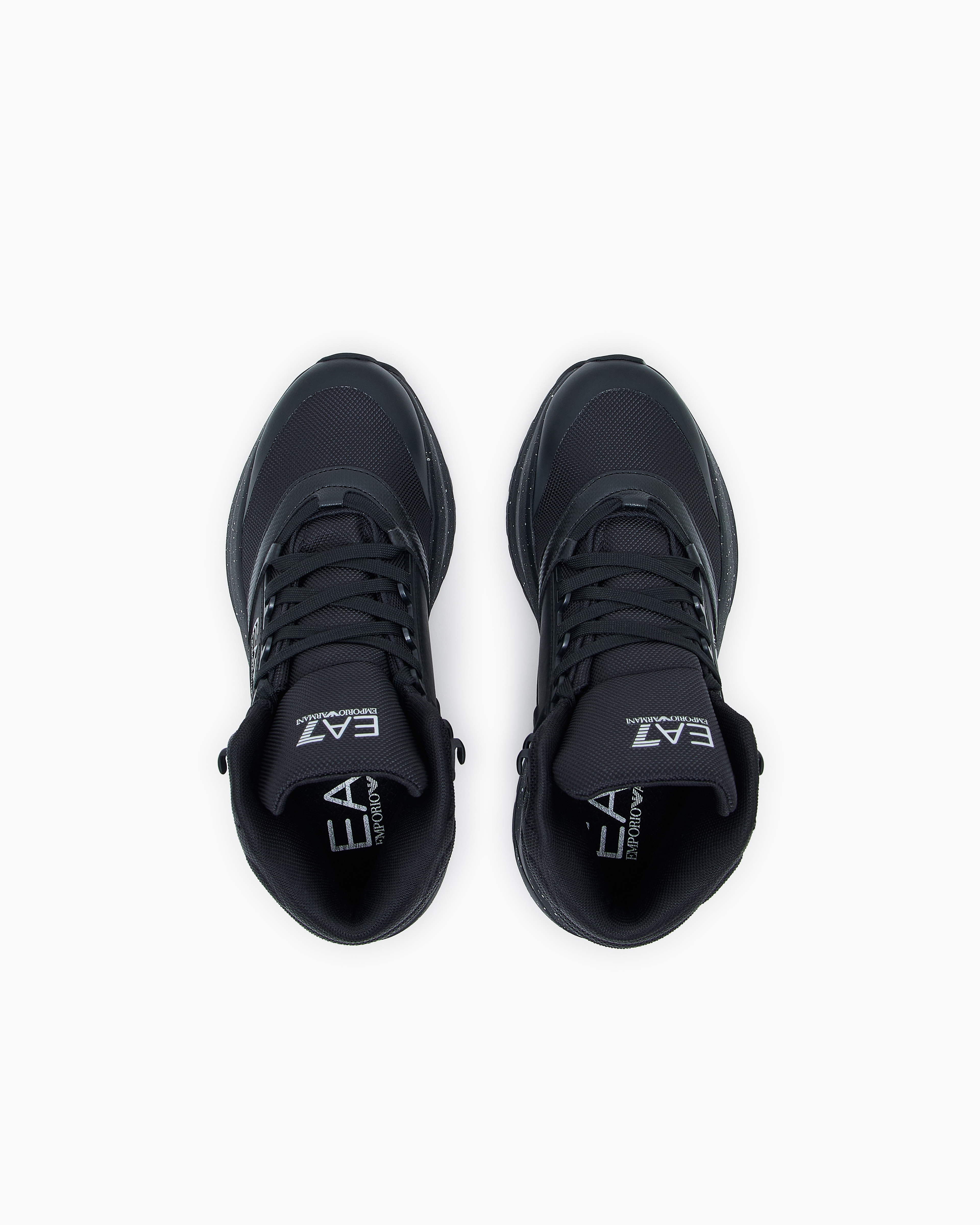 Ea7 Ice Altura Ankle Boots In Black