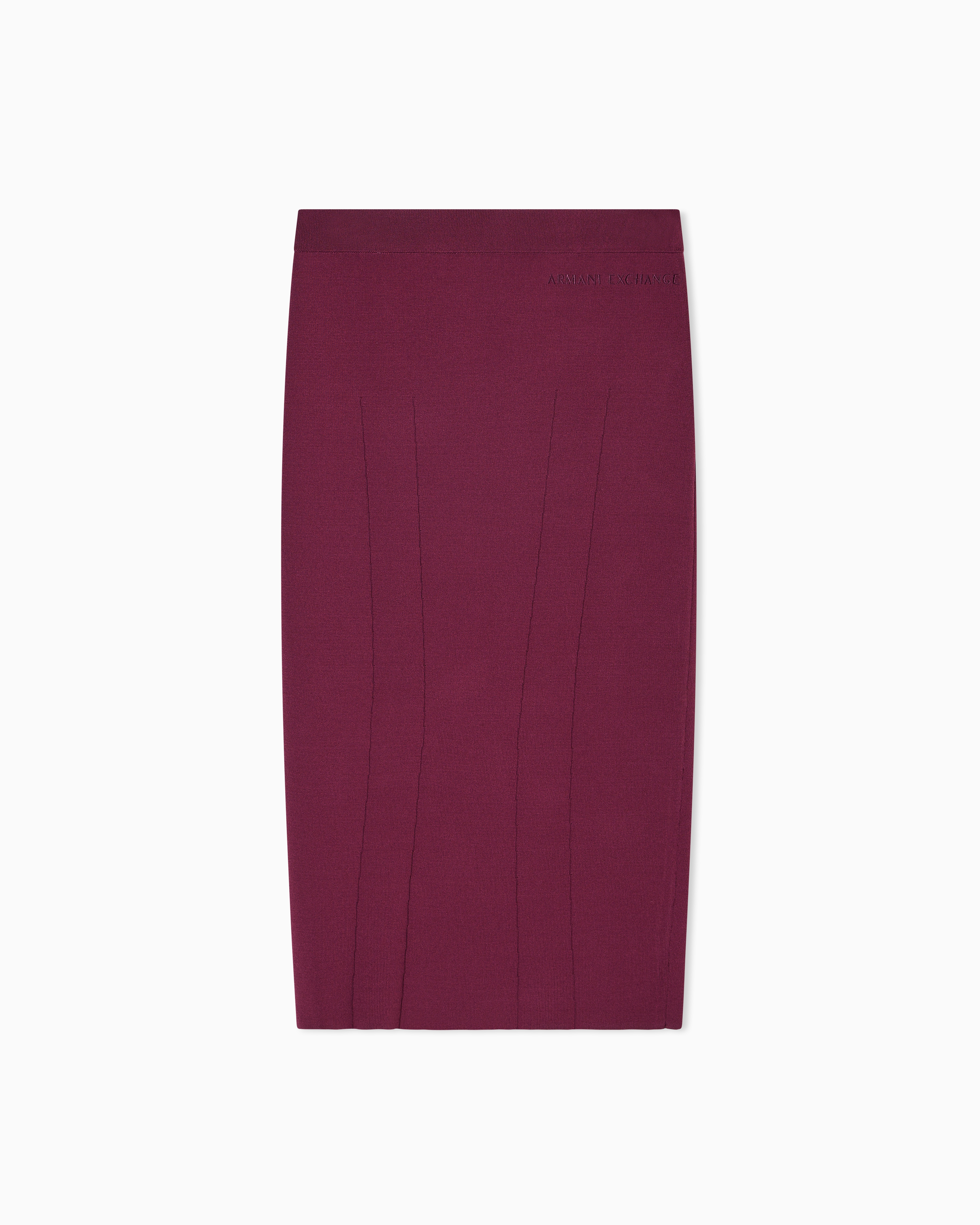 Armani Exchange Midi Skirts In Burgundy