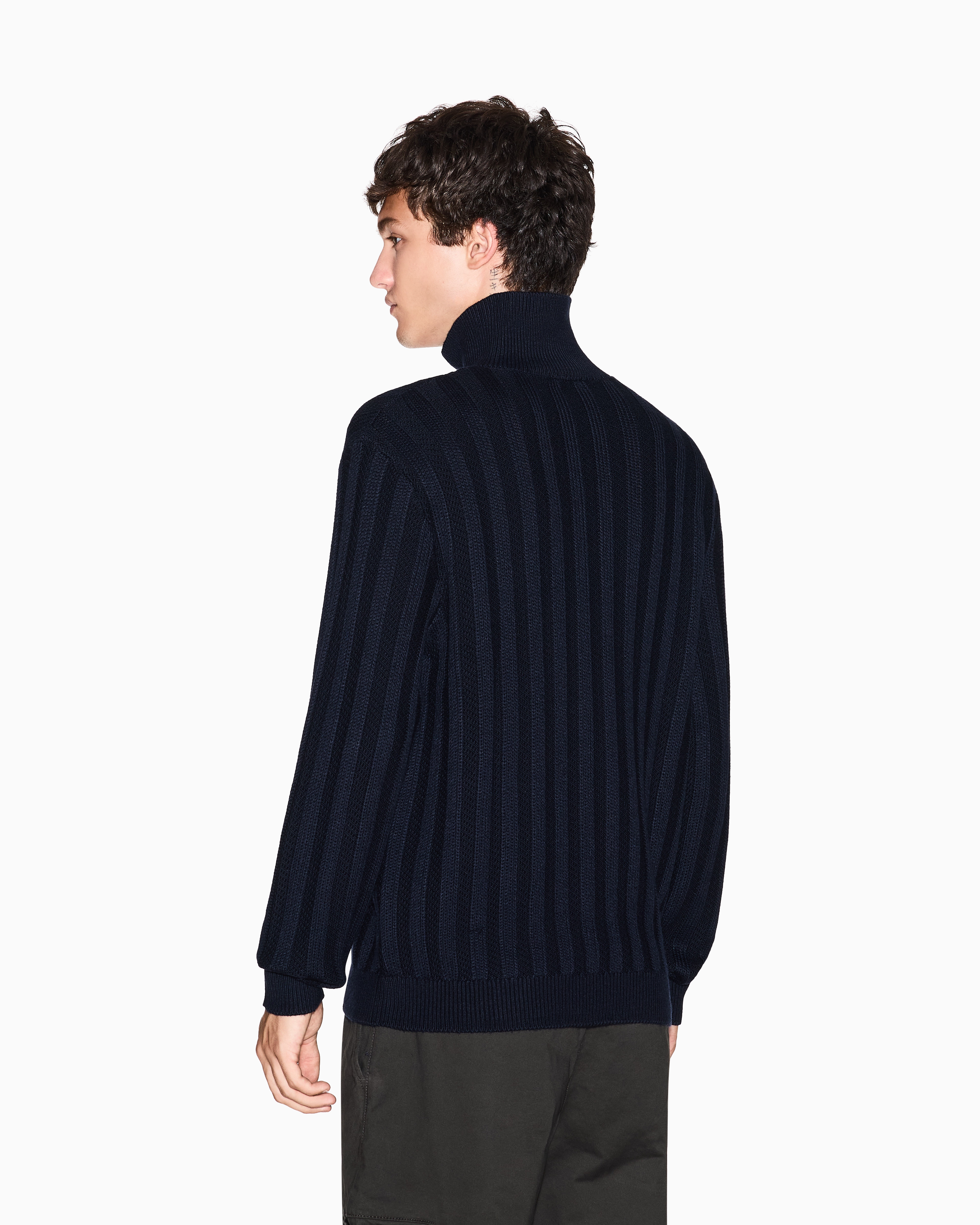 Armani Exchange - Jumpers, Man, Navy Blue, Size: S