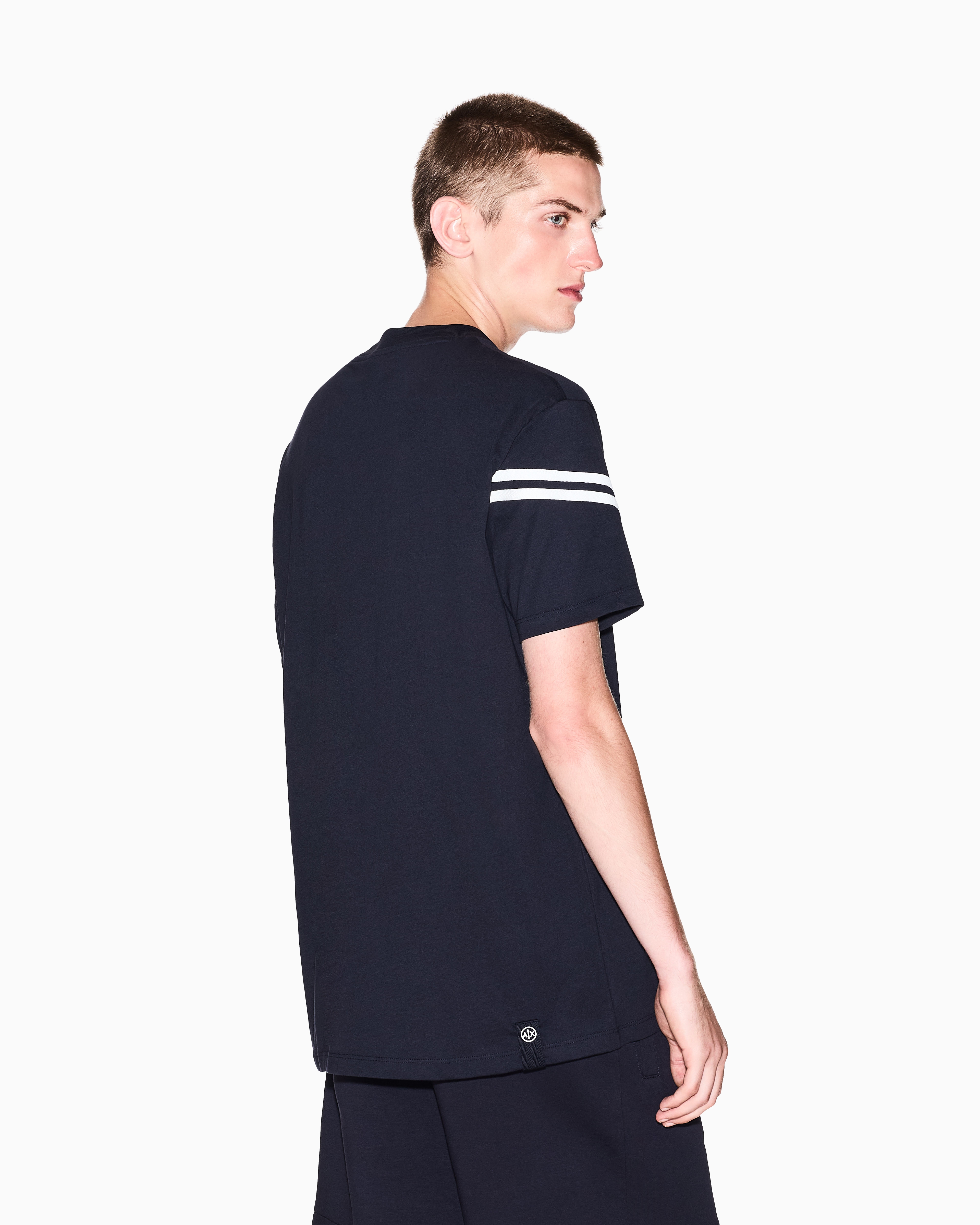 Armani Exchange - Regular Fit T-Shirts, Man, Navy Blue, Size:
