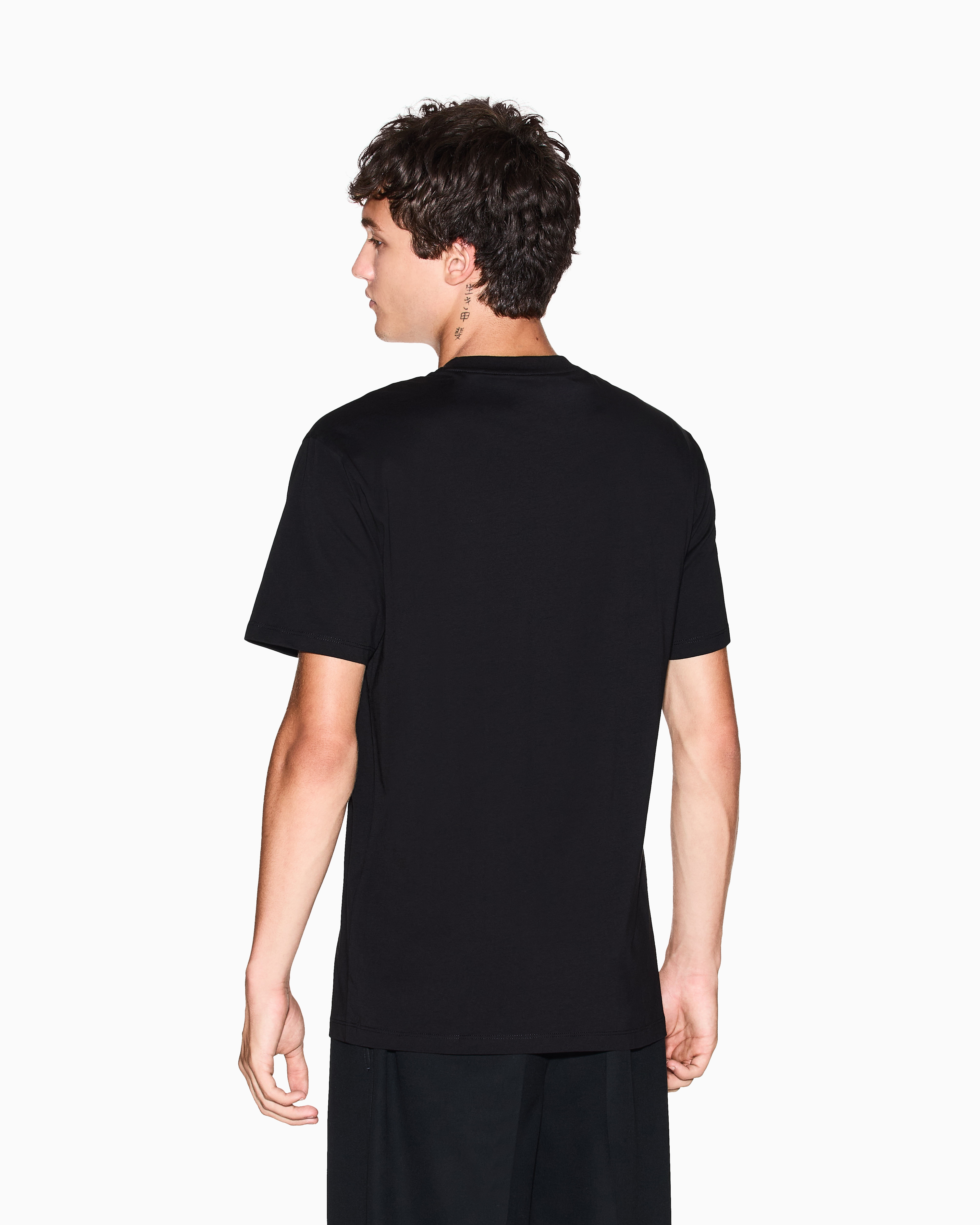 Armani Exchange - Regular Fit T-Shirts, Man, Black, Size: M