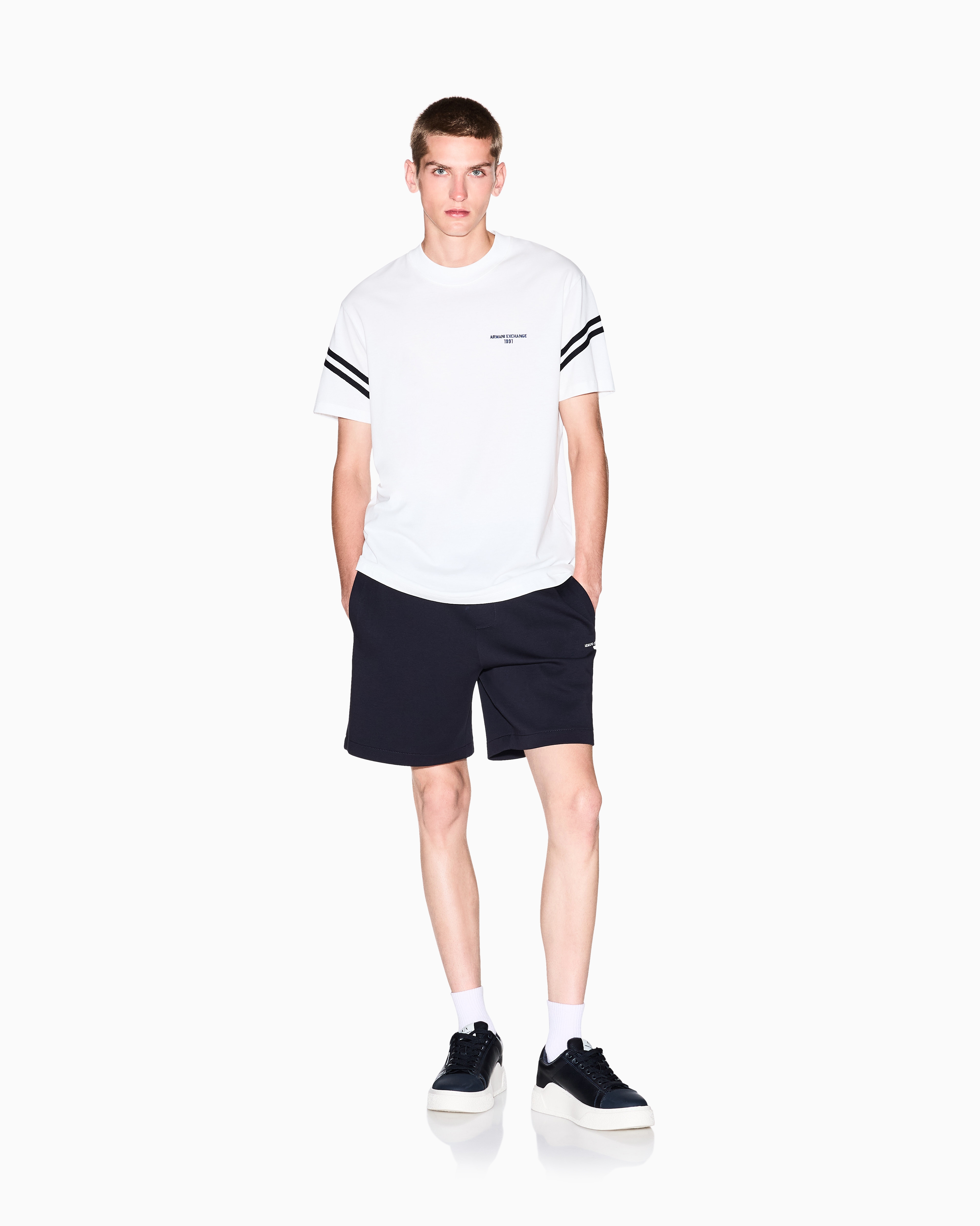 Armani Exchange - Regular Fit T-Shirts, Man, White, Size: