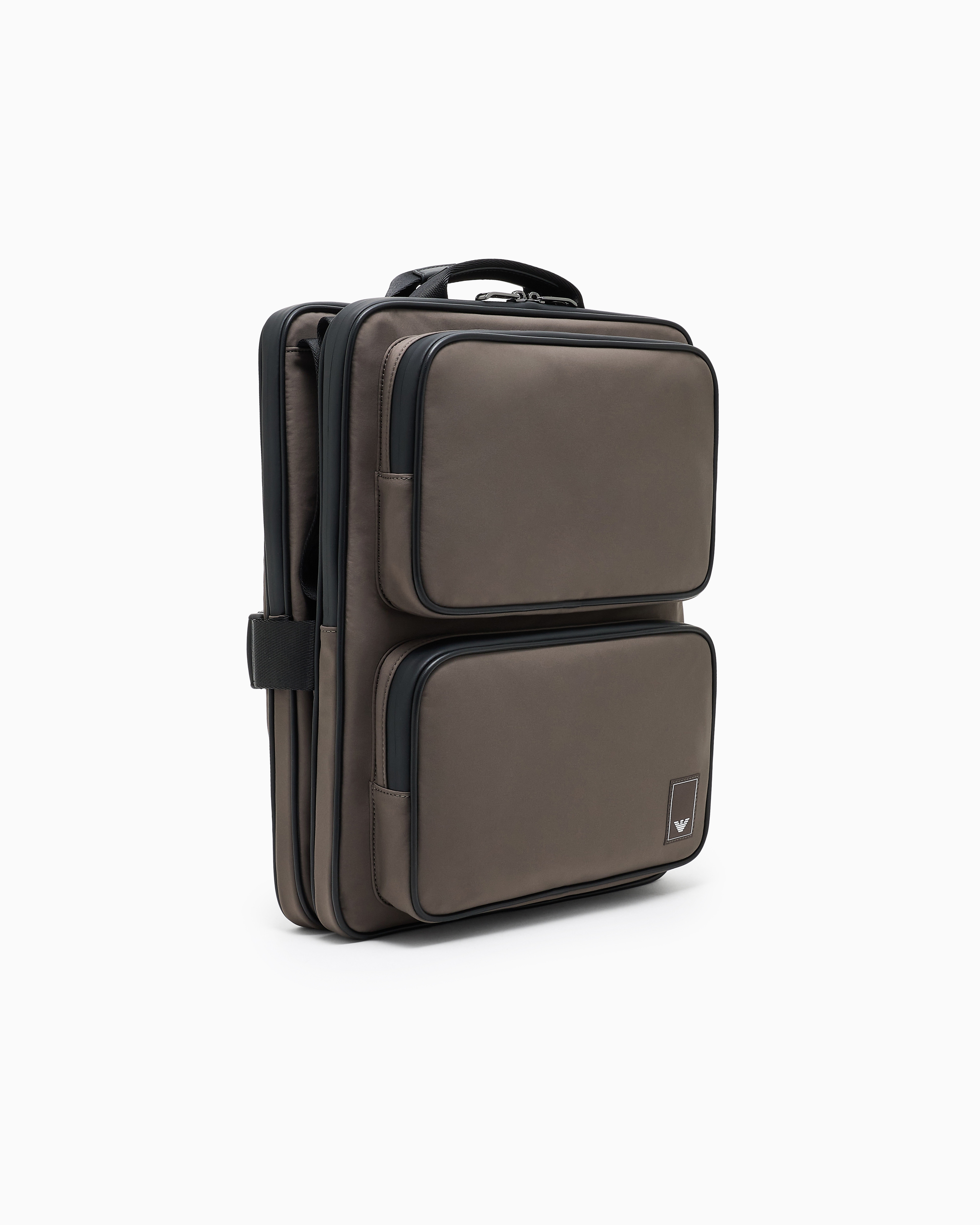 Emporio Armani - Travel Essentials nylon bodypack, Man, Grey, Size: TU