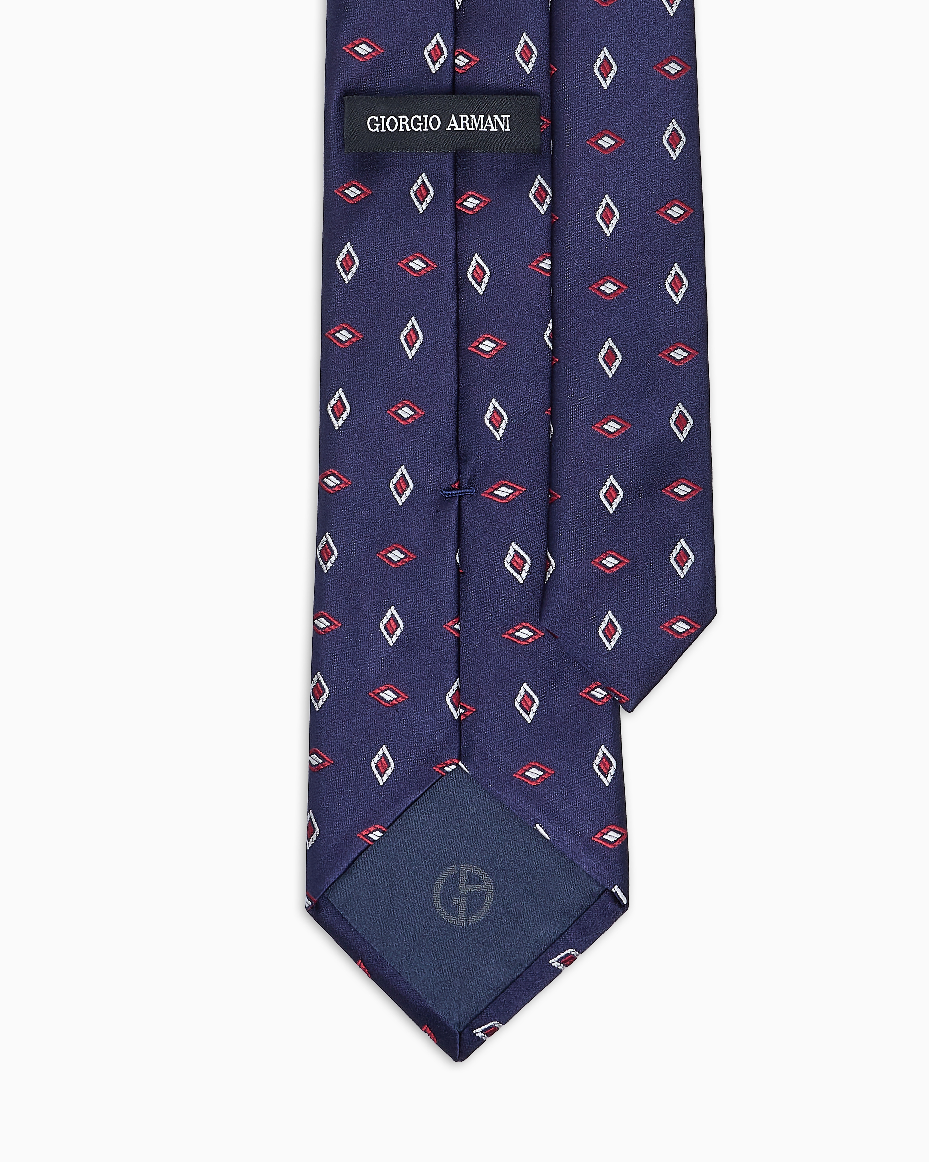 新品　Giorgio Armani ネクタイ ブルーｘグレー　ジグザグパターン Amazon | GIORGIO ARMANI(ジョルジオ アルマーニ)ネクタイ