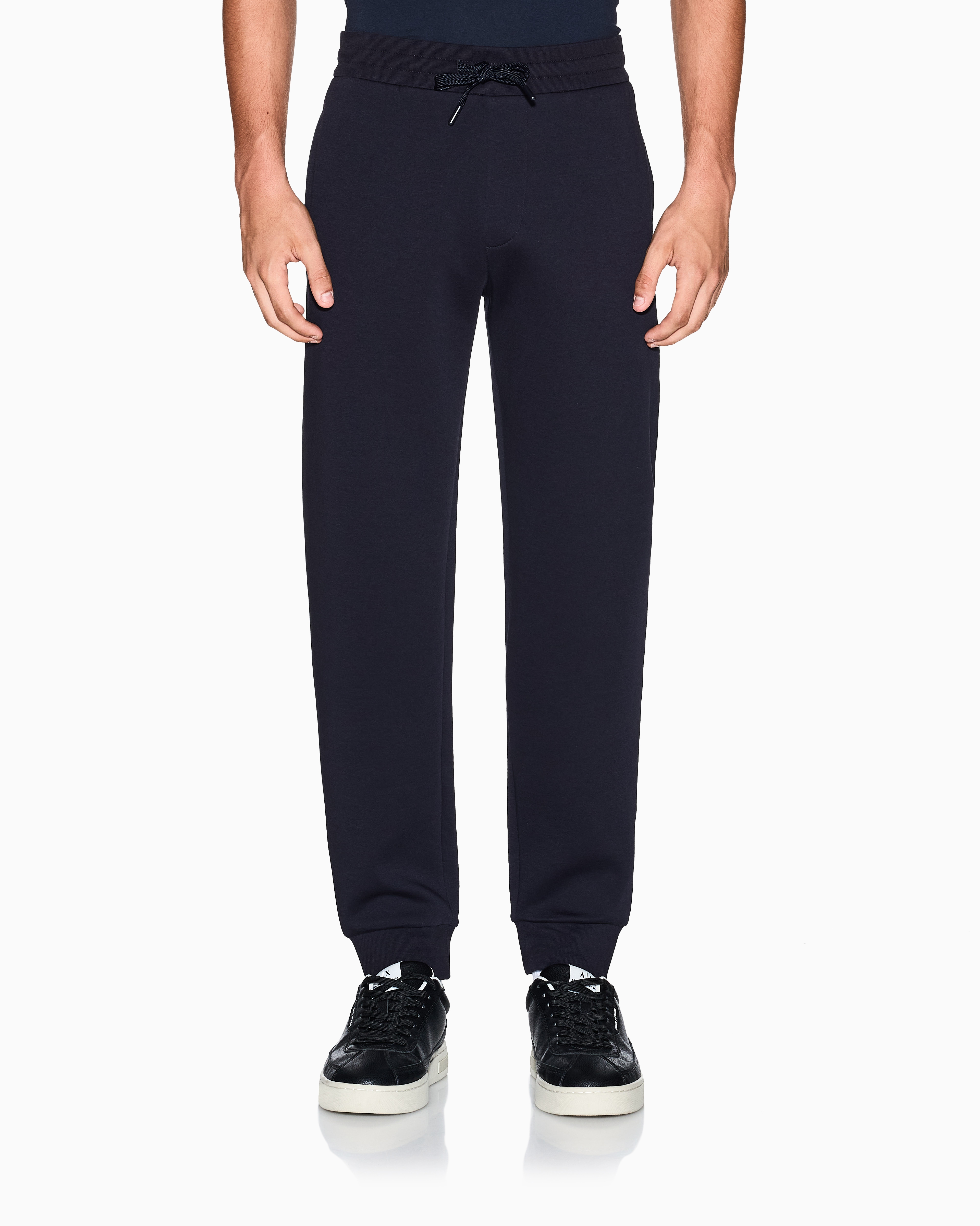 Armani Exchange - Jogger pants with logo on the back, Man, Navy Blue, Size: