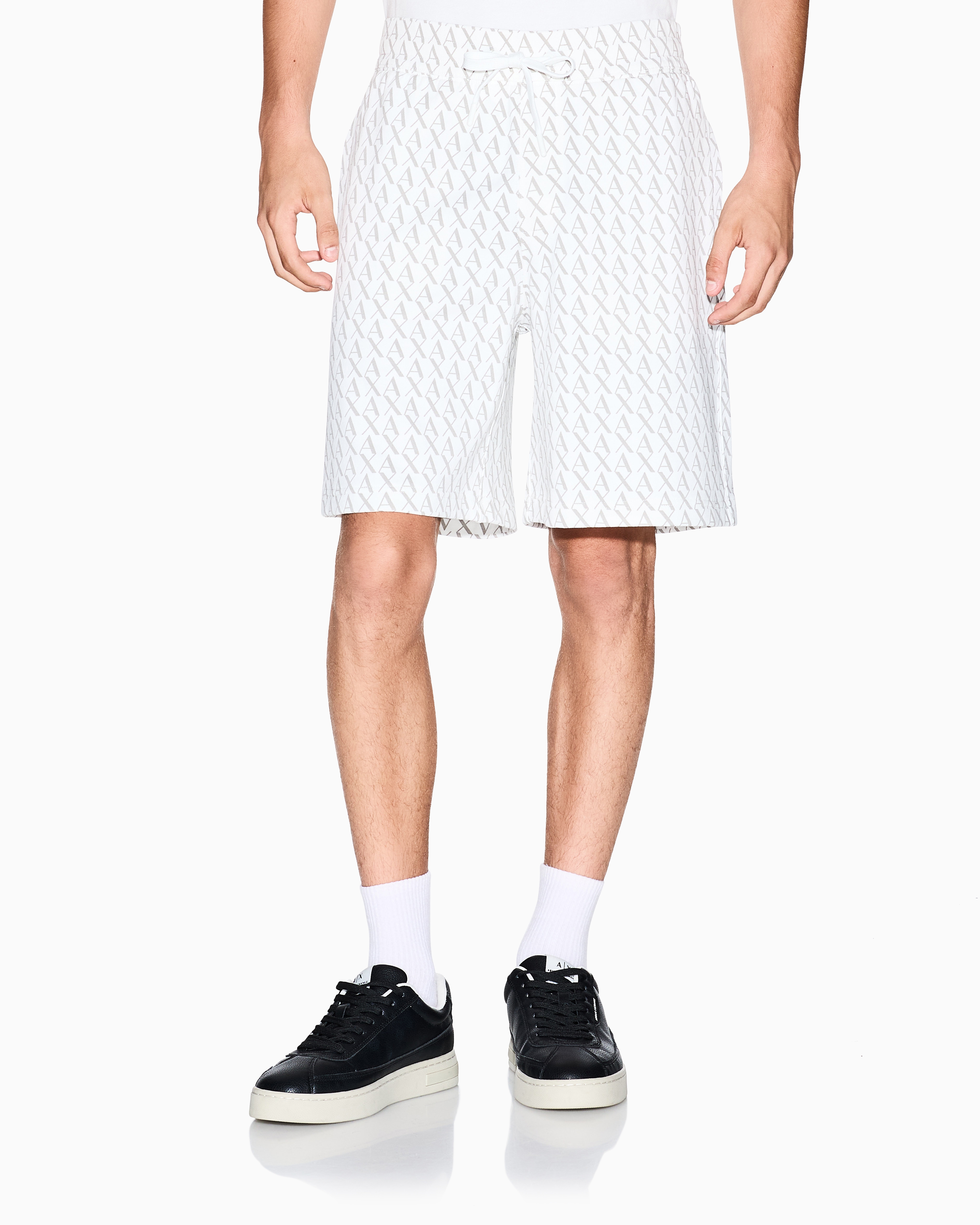 Armani Exchange - Bermuda Shorts, Man, White, Size: