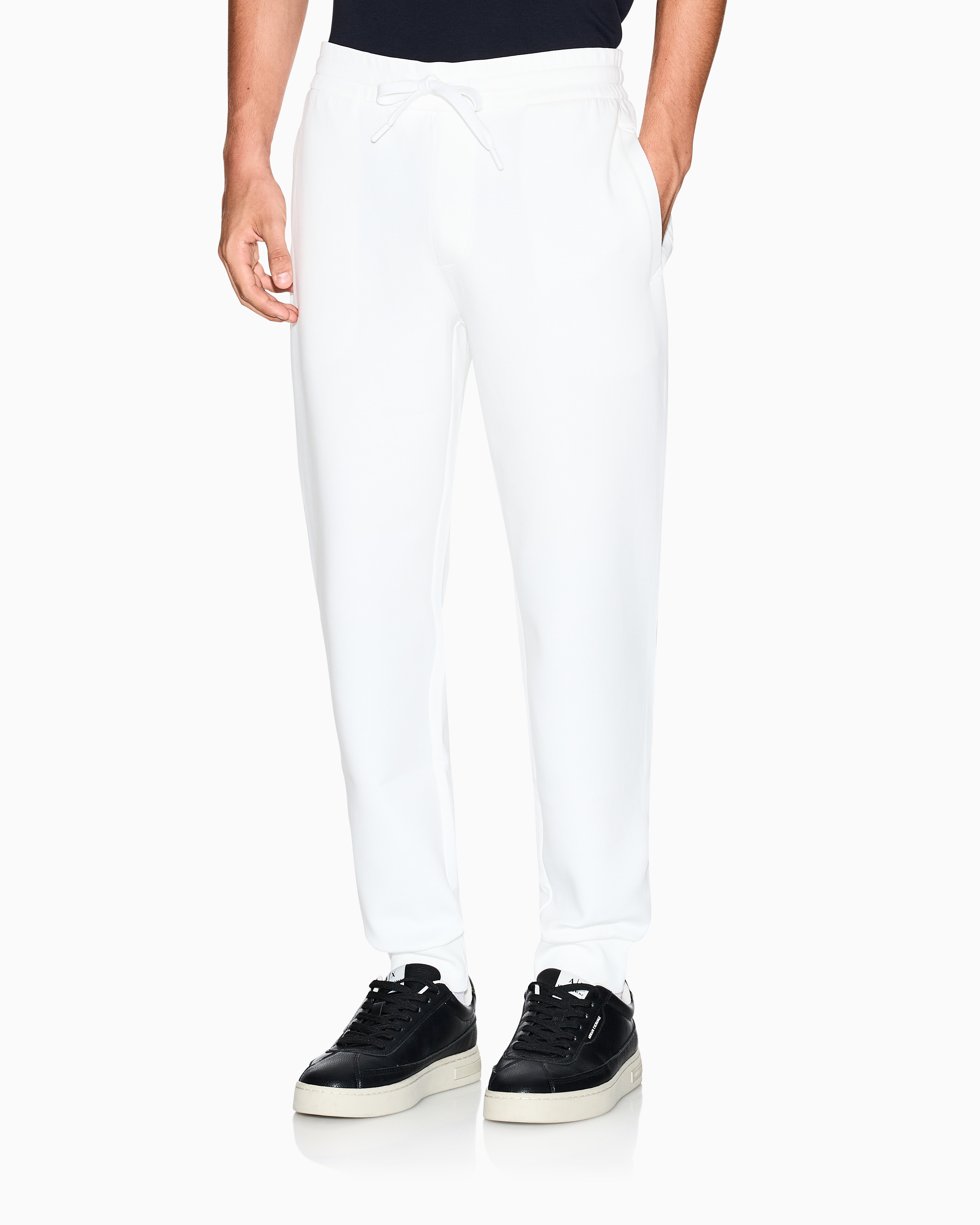 Armani Exchange - Jogger pants with logo on the back, Man, White, Size: