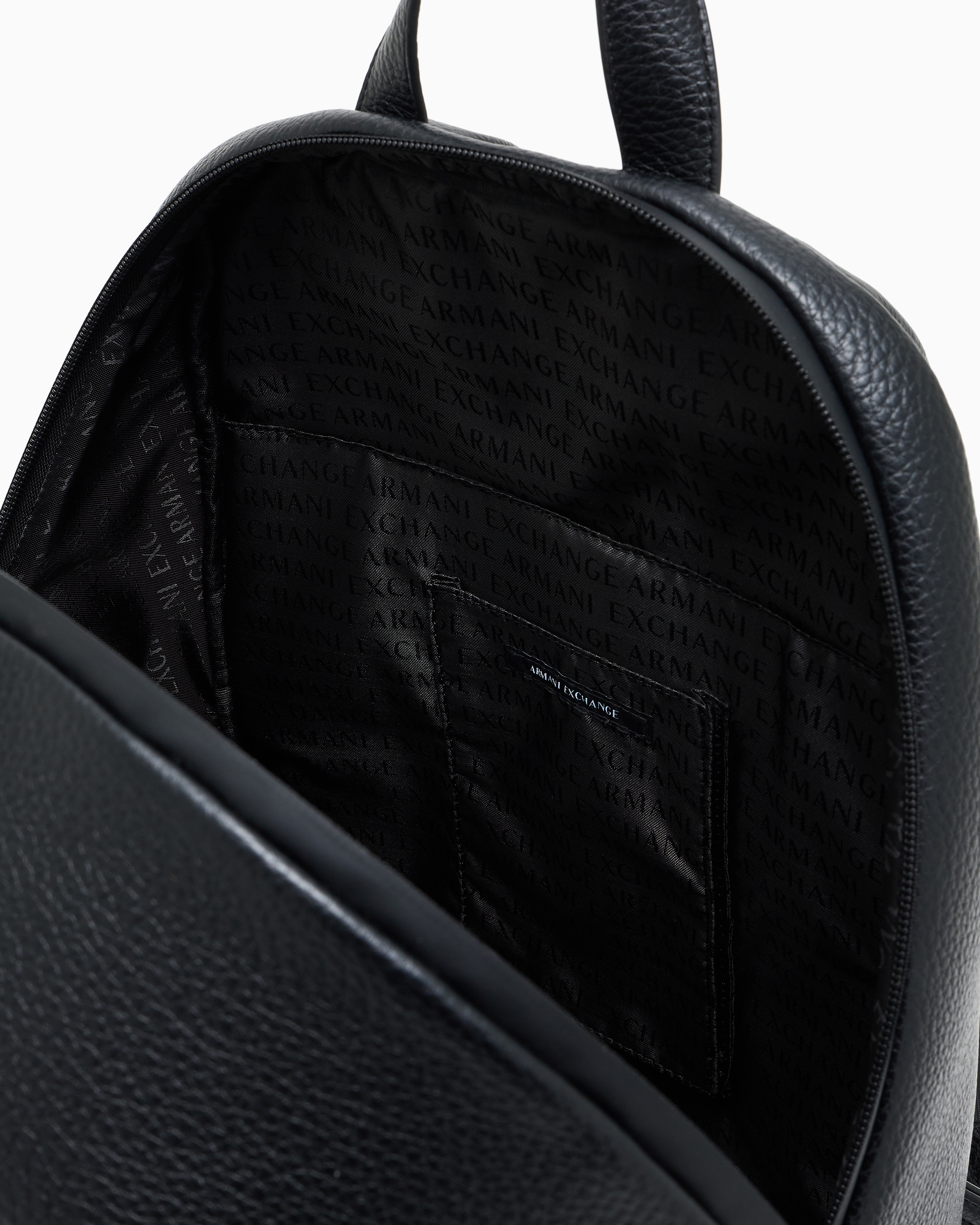 Backpack with embossed logo