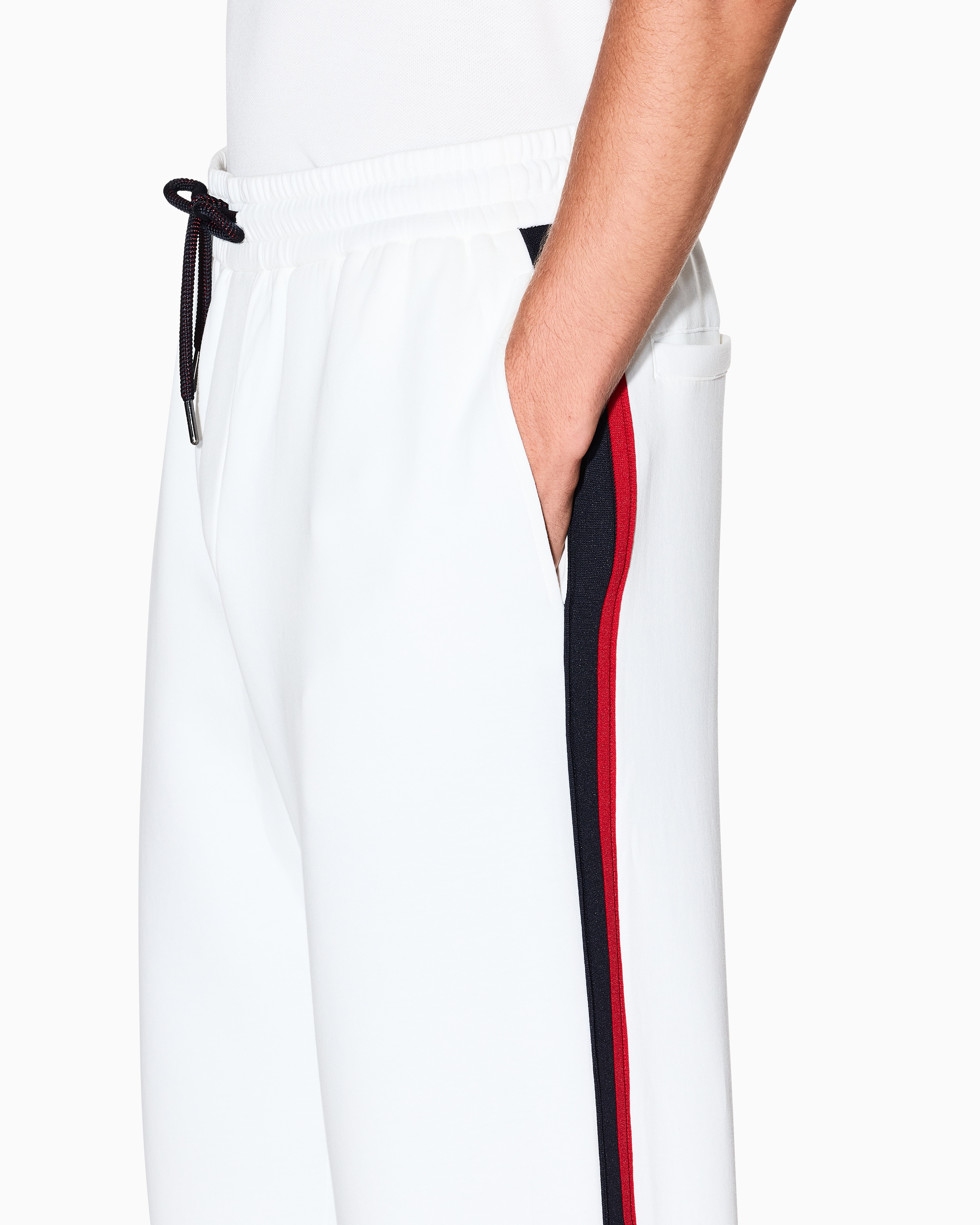 Armani Exchange Sweatpants In White