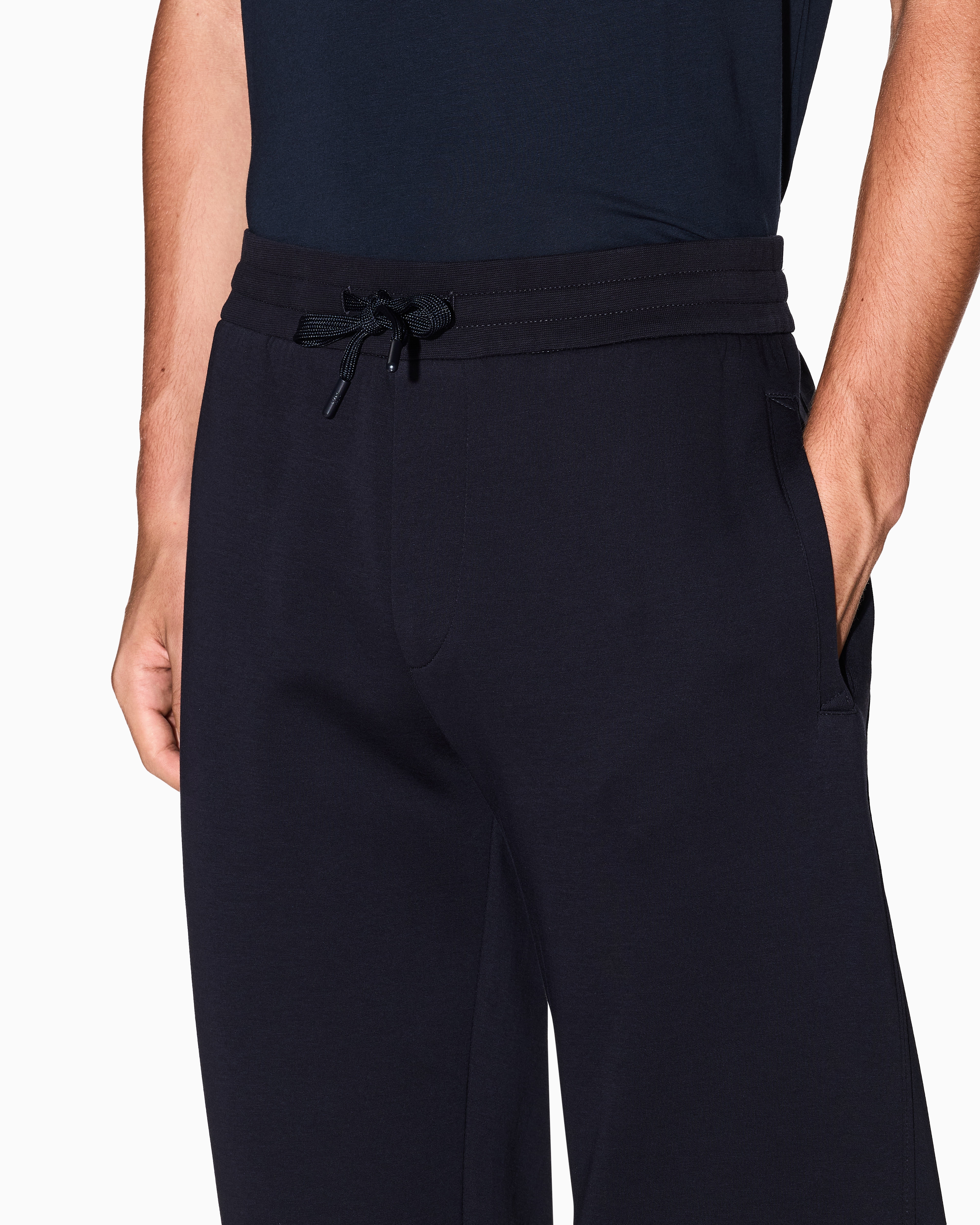 Armani Exchange - Jogger pants with logo on the back, Man, Navy Blue, Size: