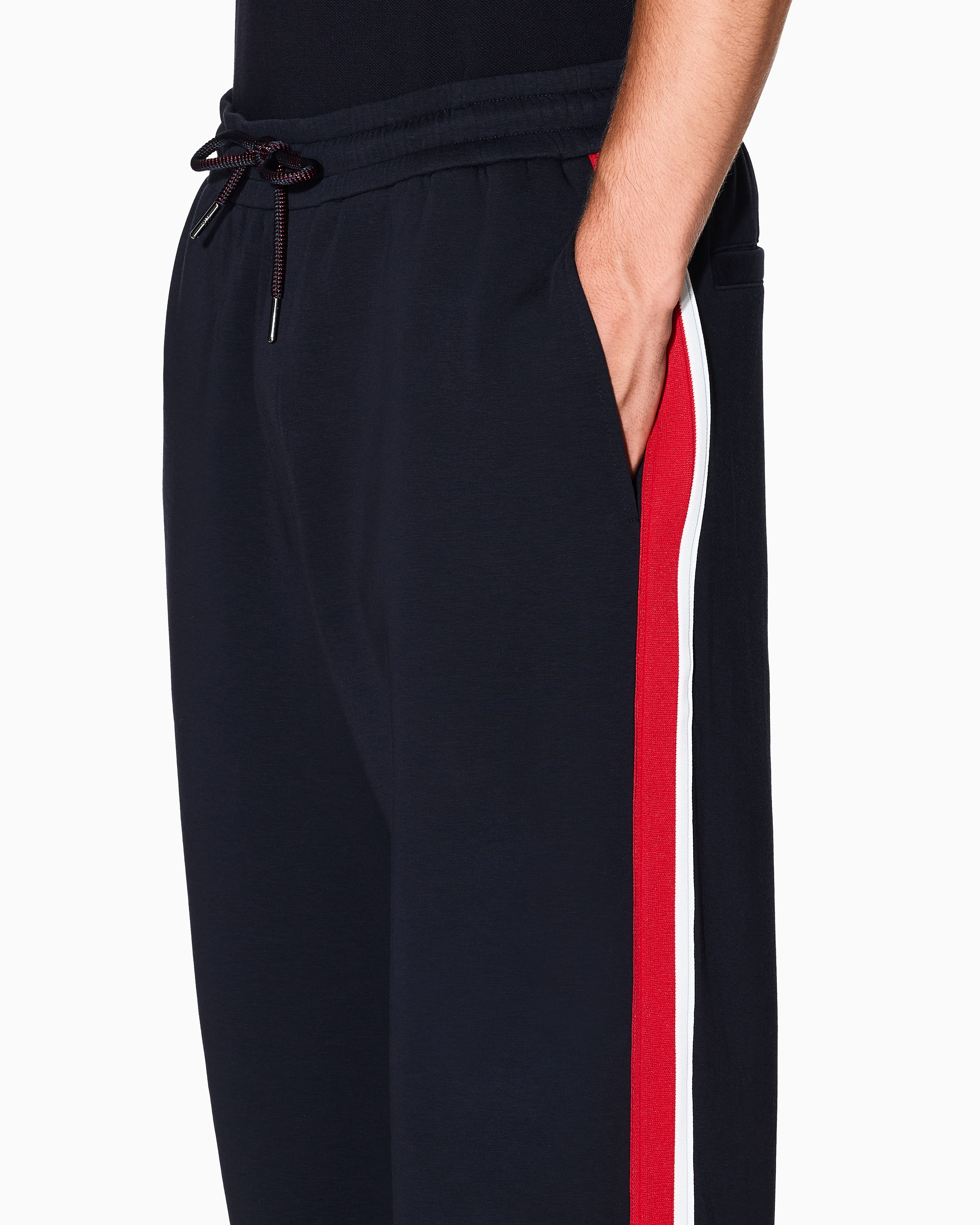 Armani Exchange - Sweatpants, Man, Navy_blue, Size: