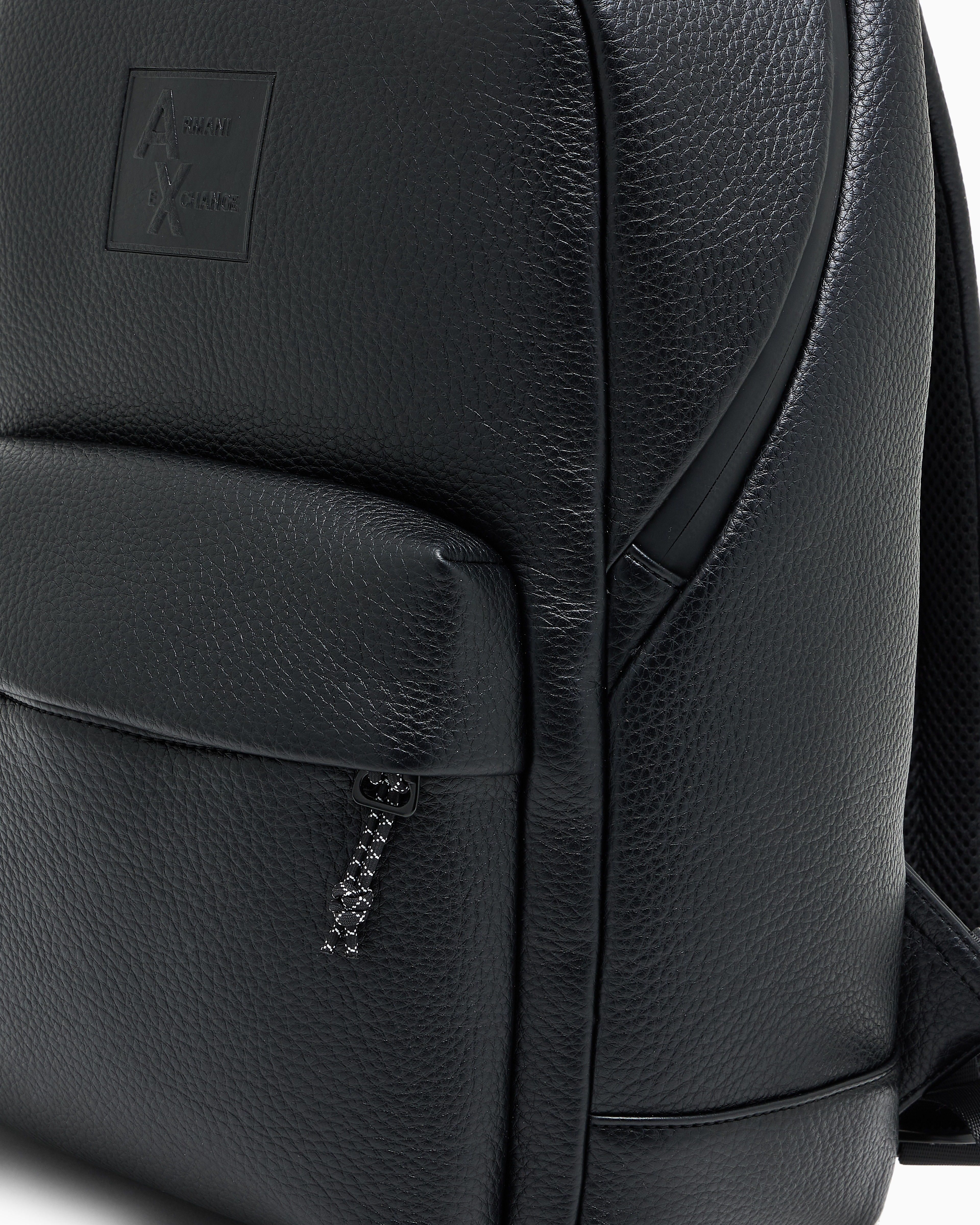 Backpack with embossed logo