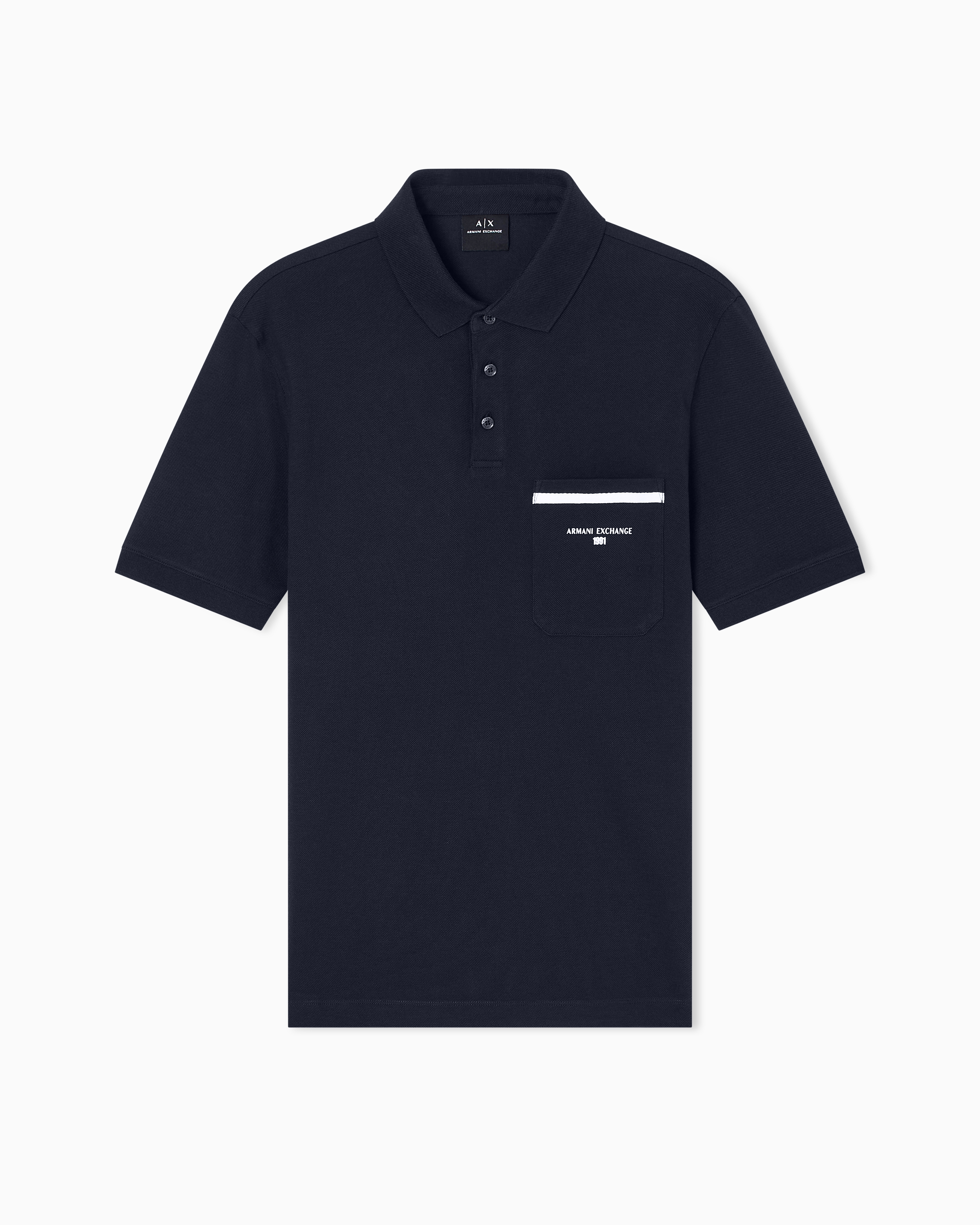 Armani Exchange Navy Blue Polo Shirts Medium