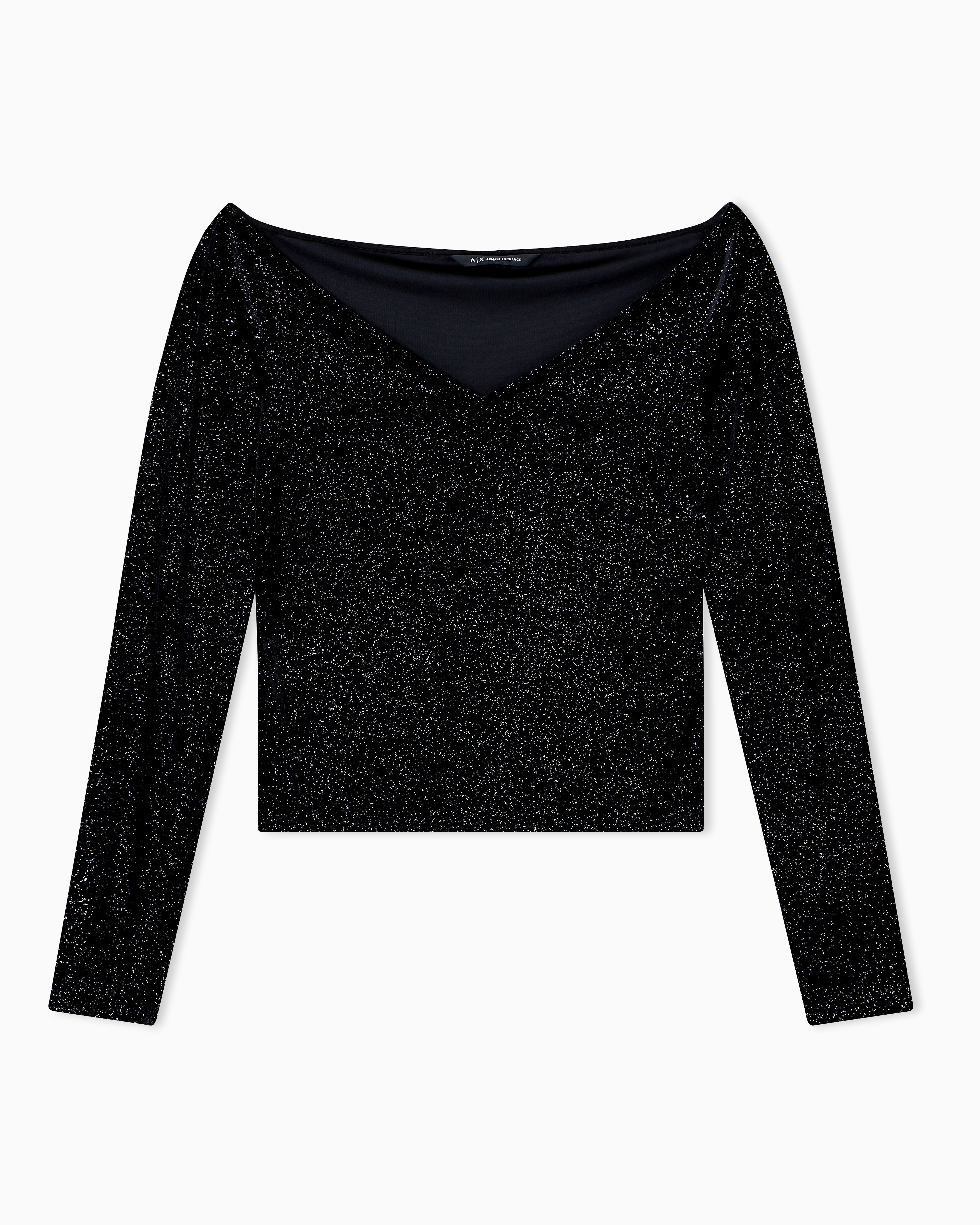Armani Exchange - Tops, Woman, Black, Size: