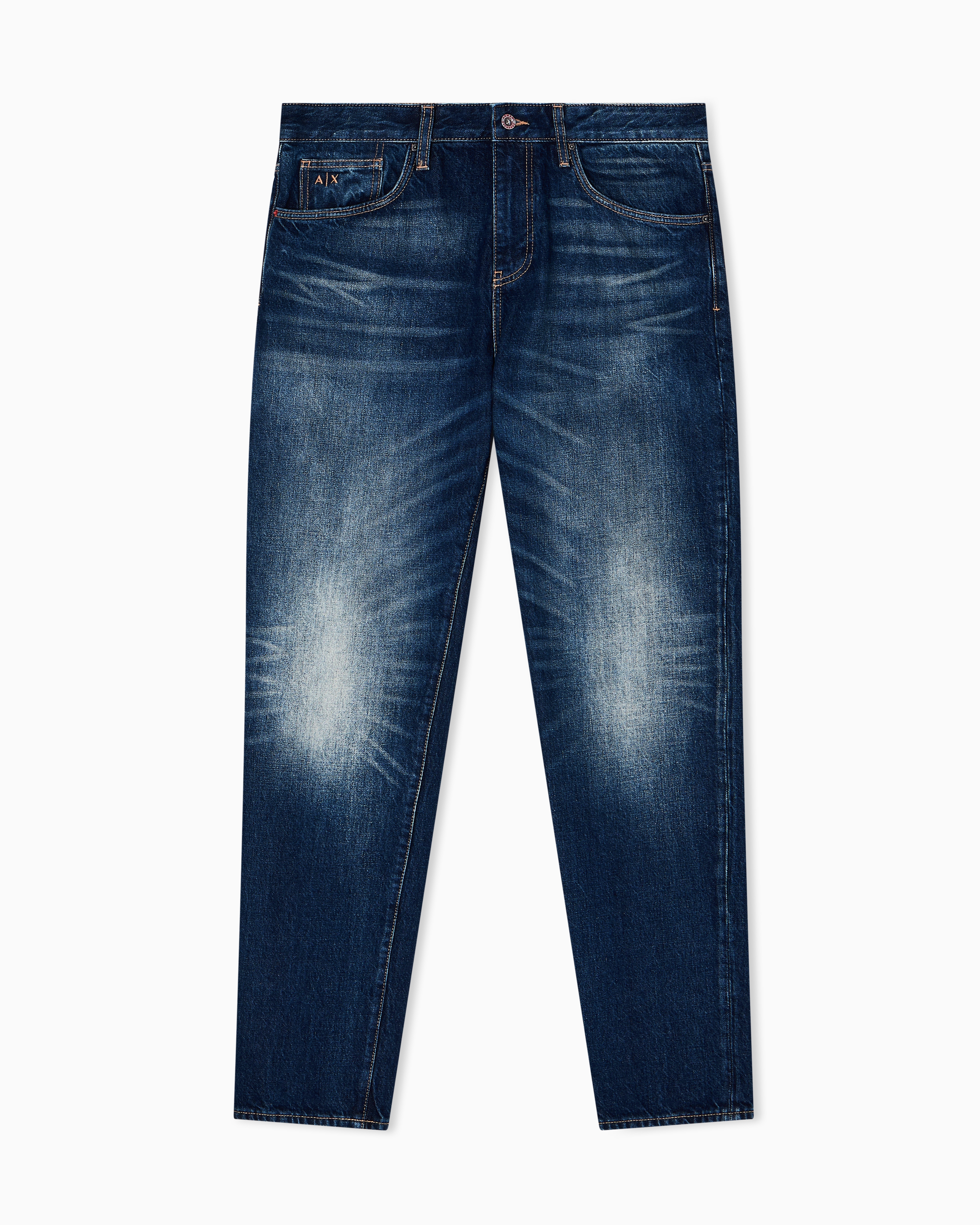 Armani Exchange - Slim Fit Denim Jeans, Man, Blue, Size: