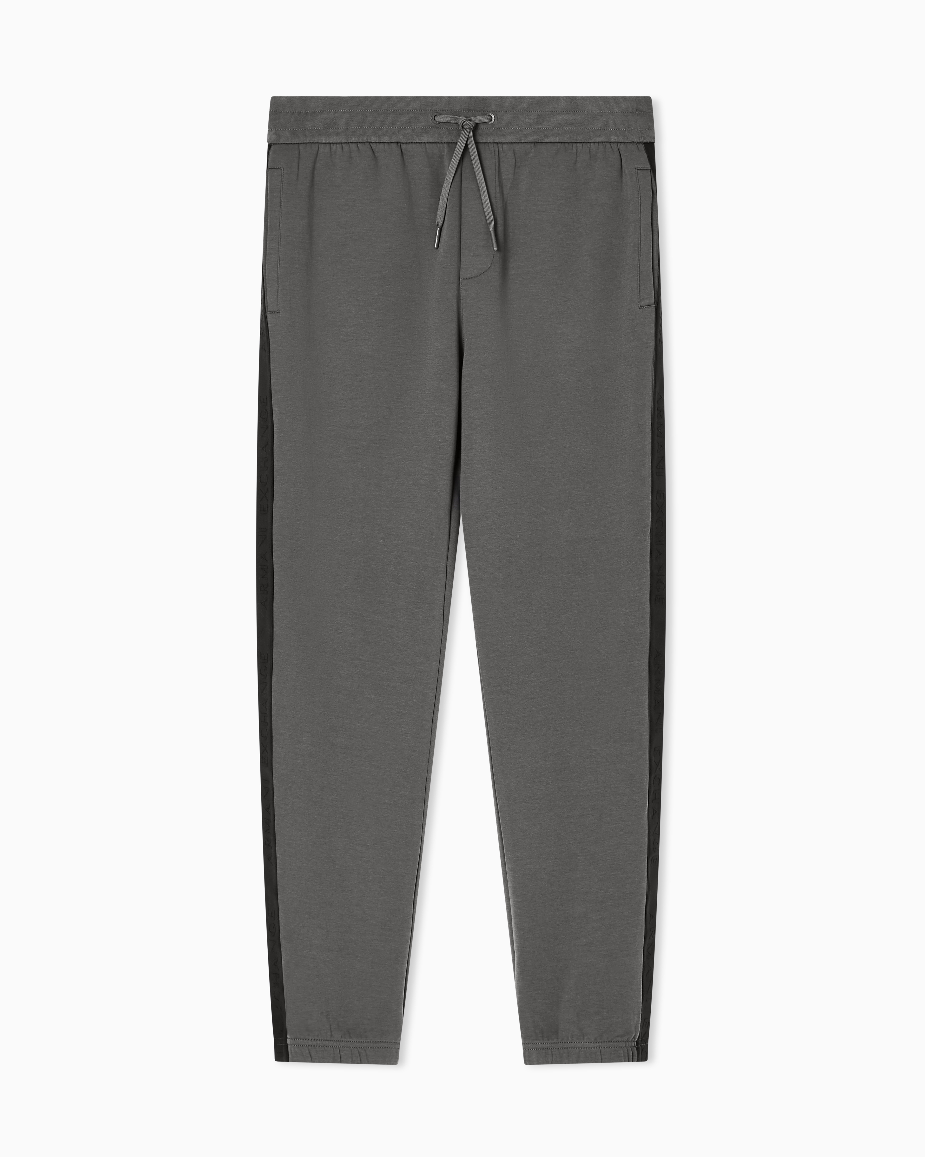 Armani Exchange - Jogger Pants Logo Stripes, Man, Green, Size: