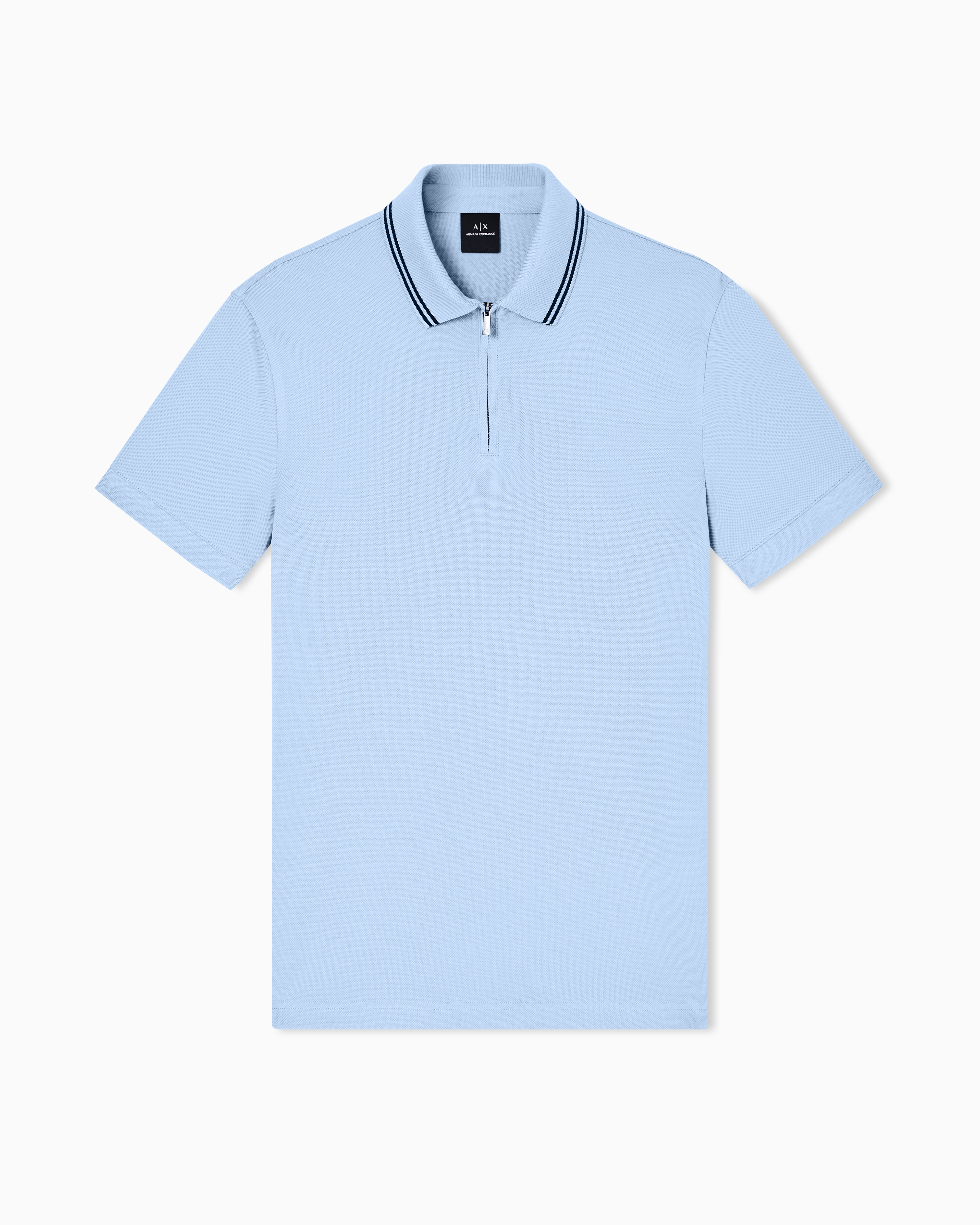 Armani Exchange - Polo Shirts, Man, Light Blue, Size: