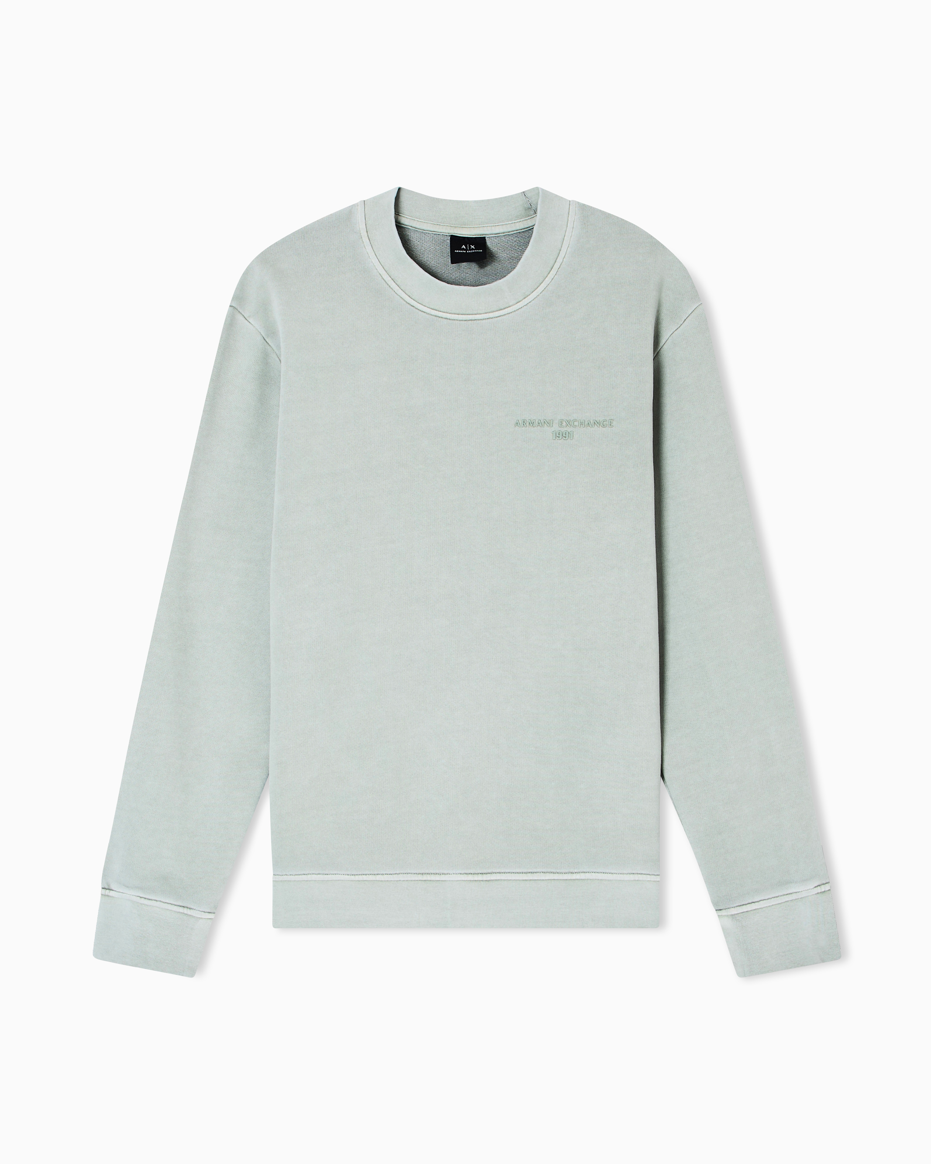 Armani Exchange - Sweatshirts without Hood, Man, Green, Size: