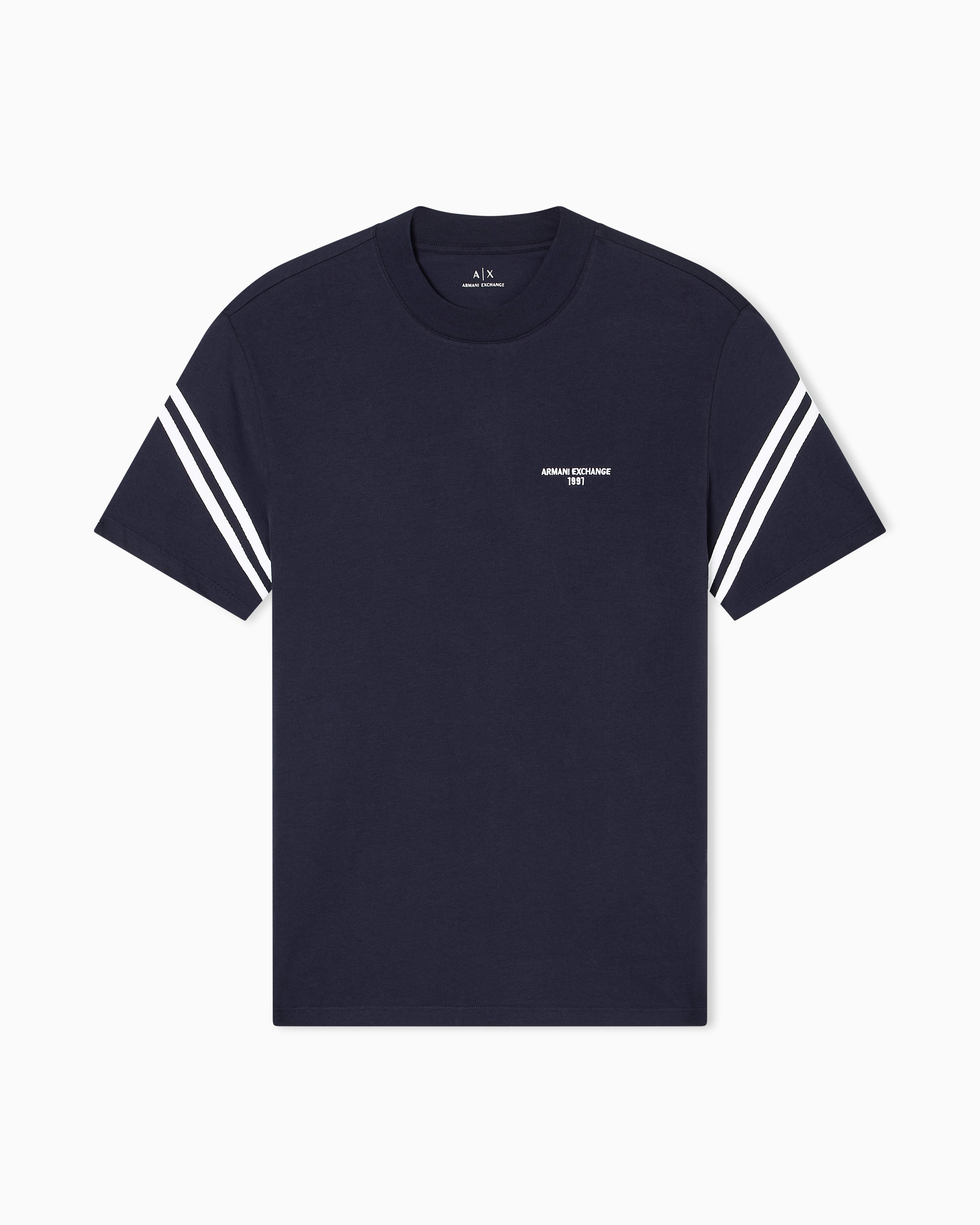 Armani Exchange - Regular Fit T-Shirts, Man, Navy Blue, Size: