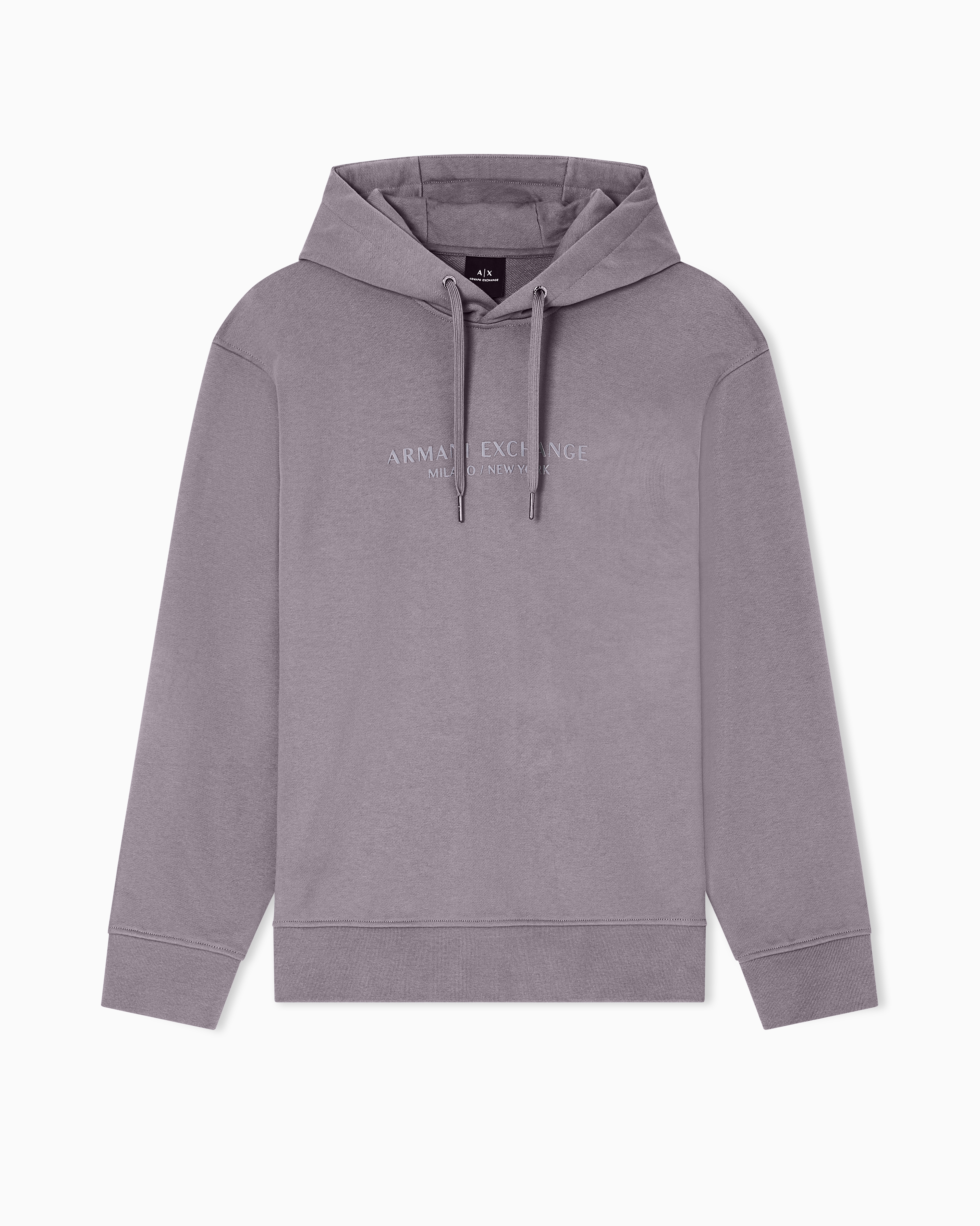 Armani Exchange - Basic hoodie, Man, Grey, Size: