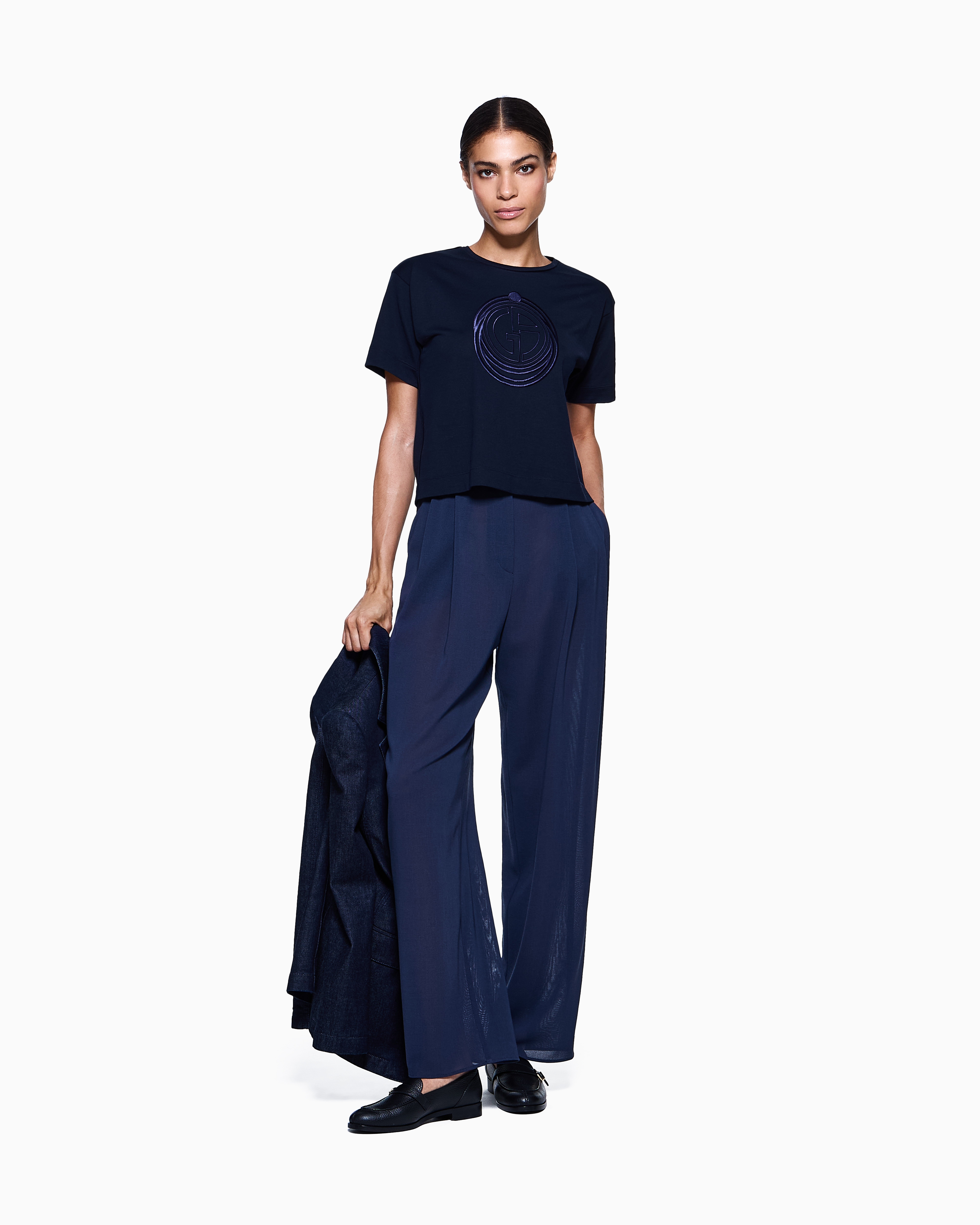 GIORGIO ARMANI ジョルジオアルマーニ23AW ウールニットセーター GIORGIO ARMANI ジョルジオアルマーニ メンズ ニット・セーター