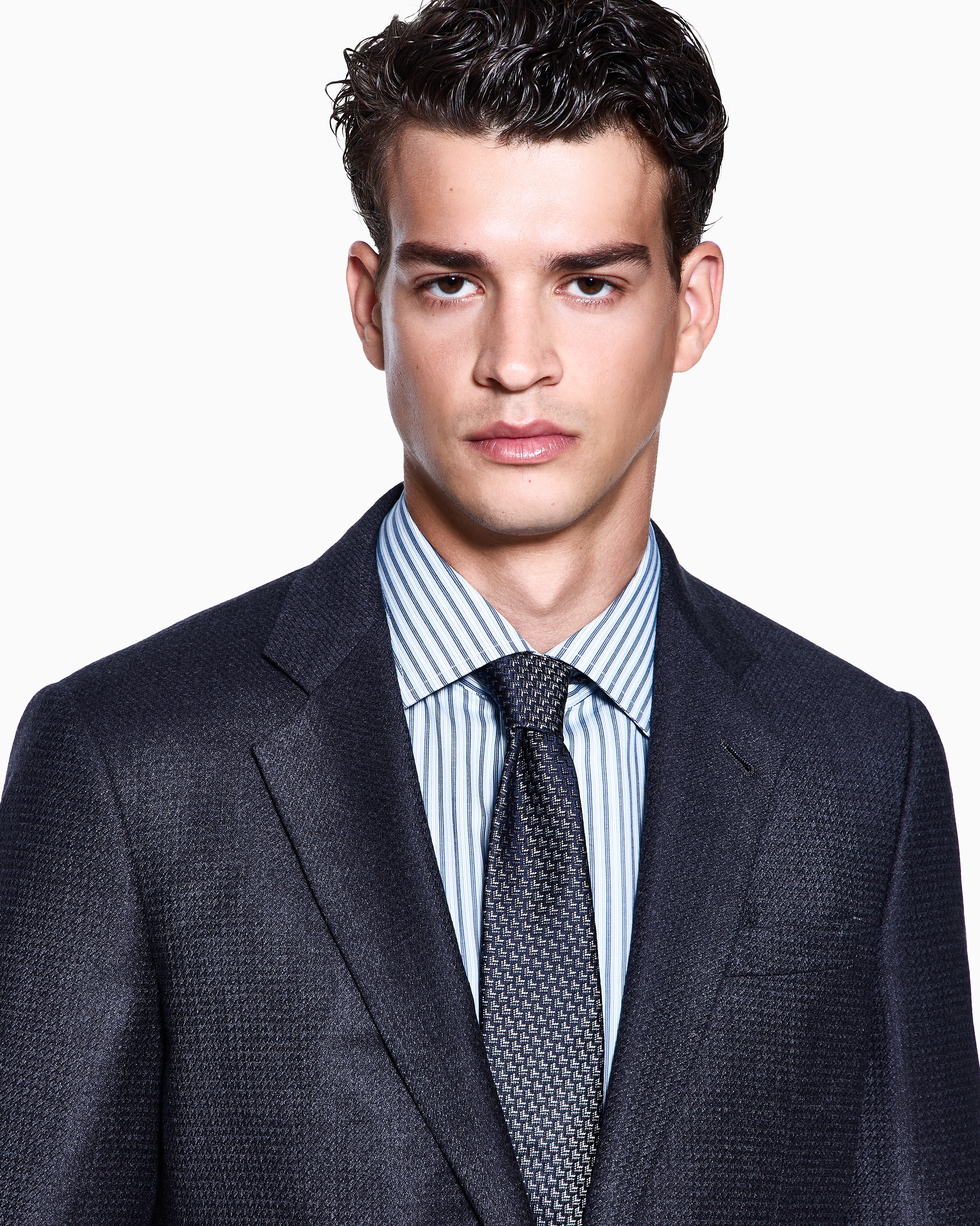 シルクネクタイ ジャカード幾何学モチーフ | Giorgio Armani