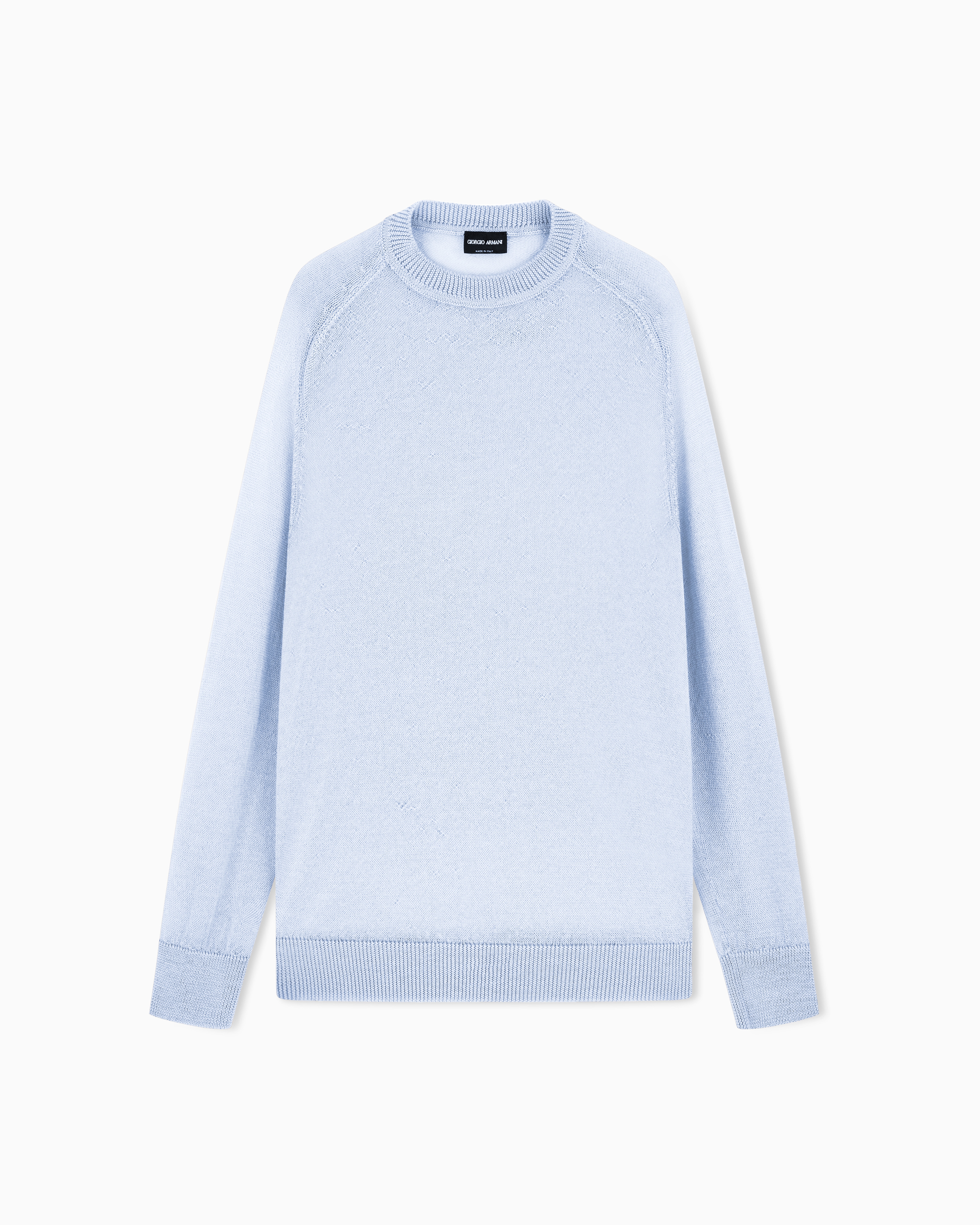 Giorgio Armani Grey Cashmere And Mohair Jumper
