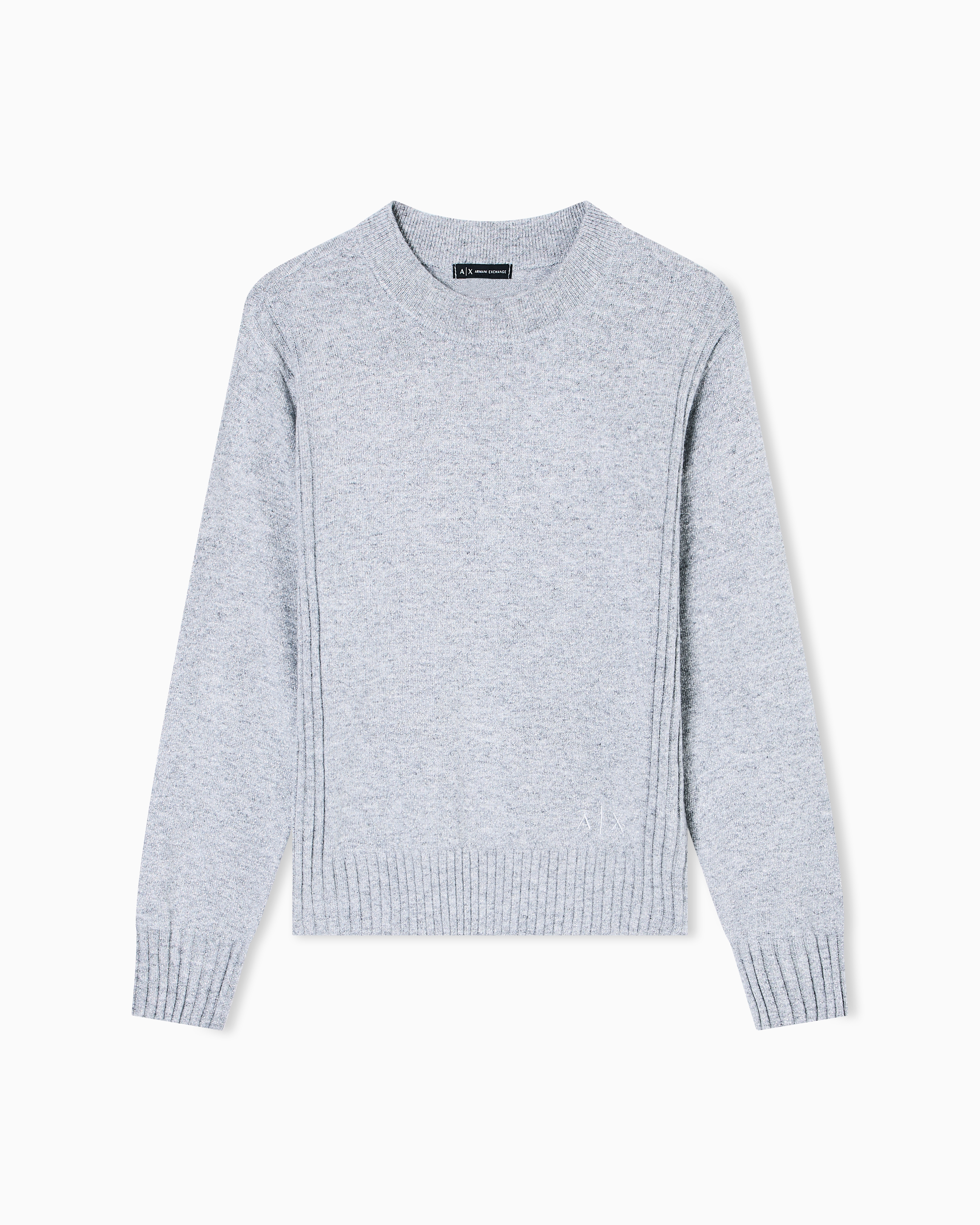 Armani Exchange - Jumpers, Woman, Silver, Size: S