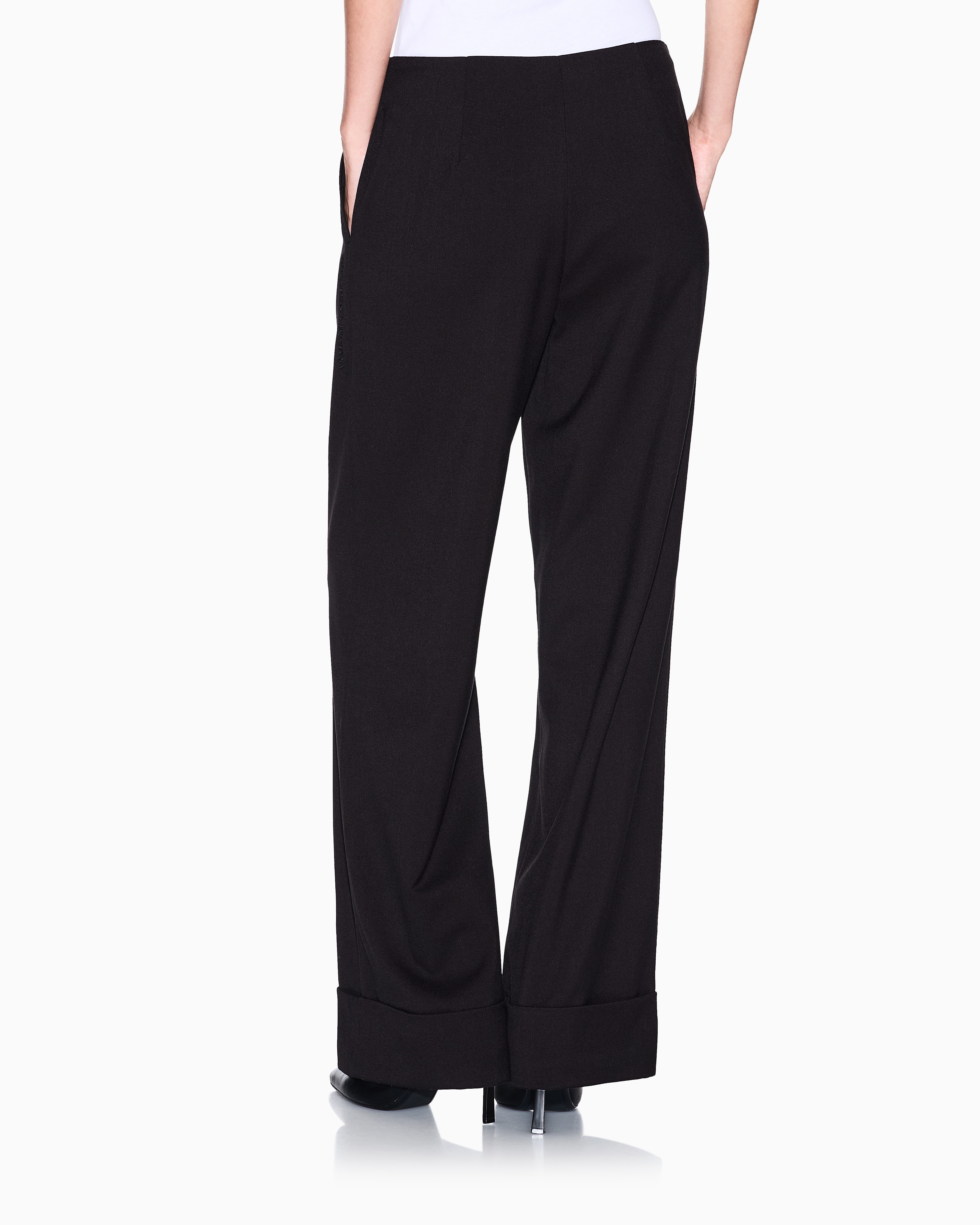 Armani Exchange - Formal Trousers, Woman, Black, Size: