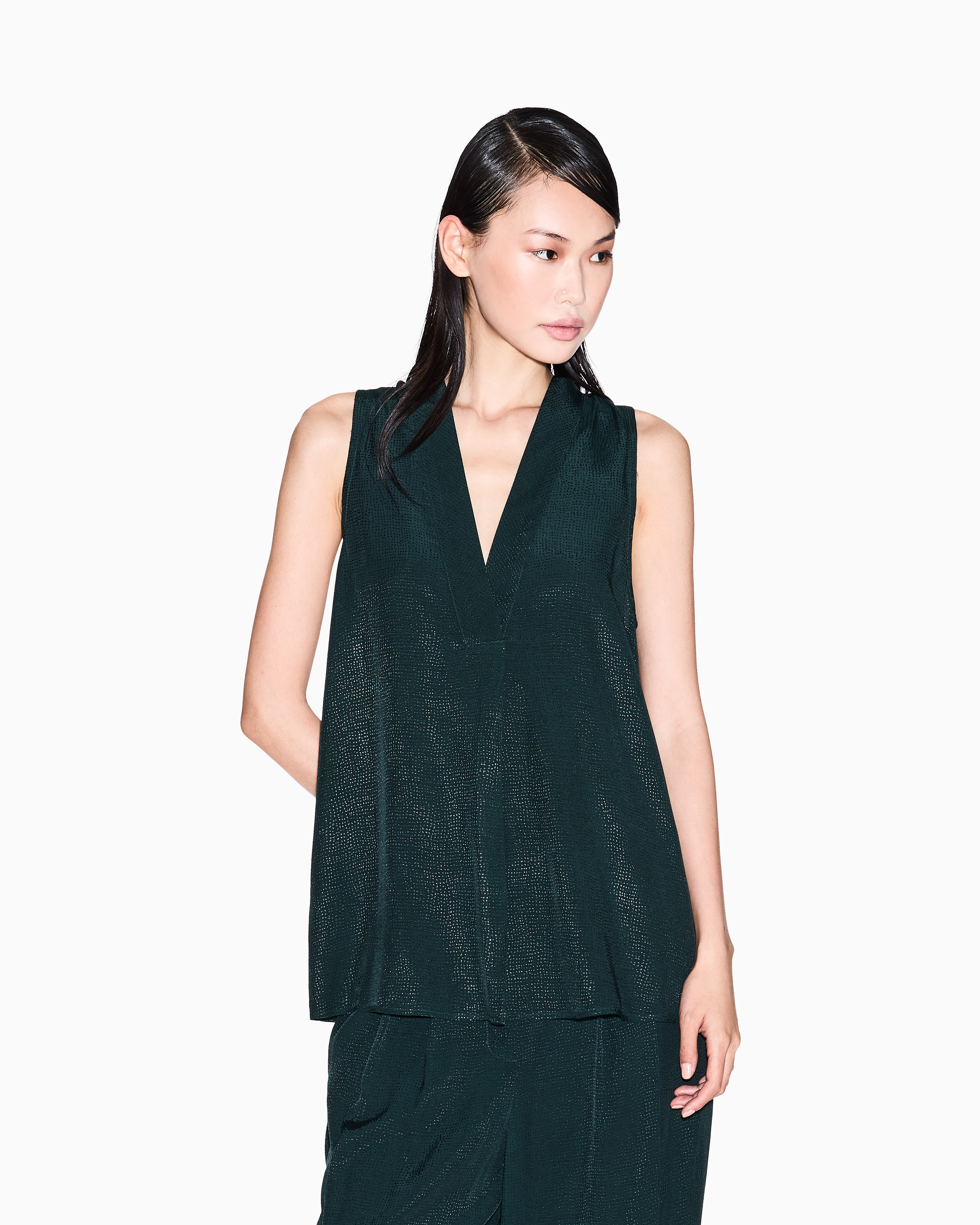 Armani Exchange Tops In Green
