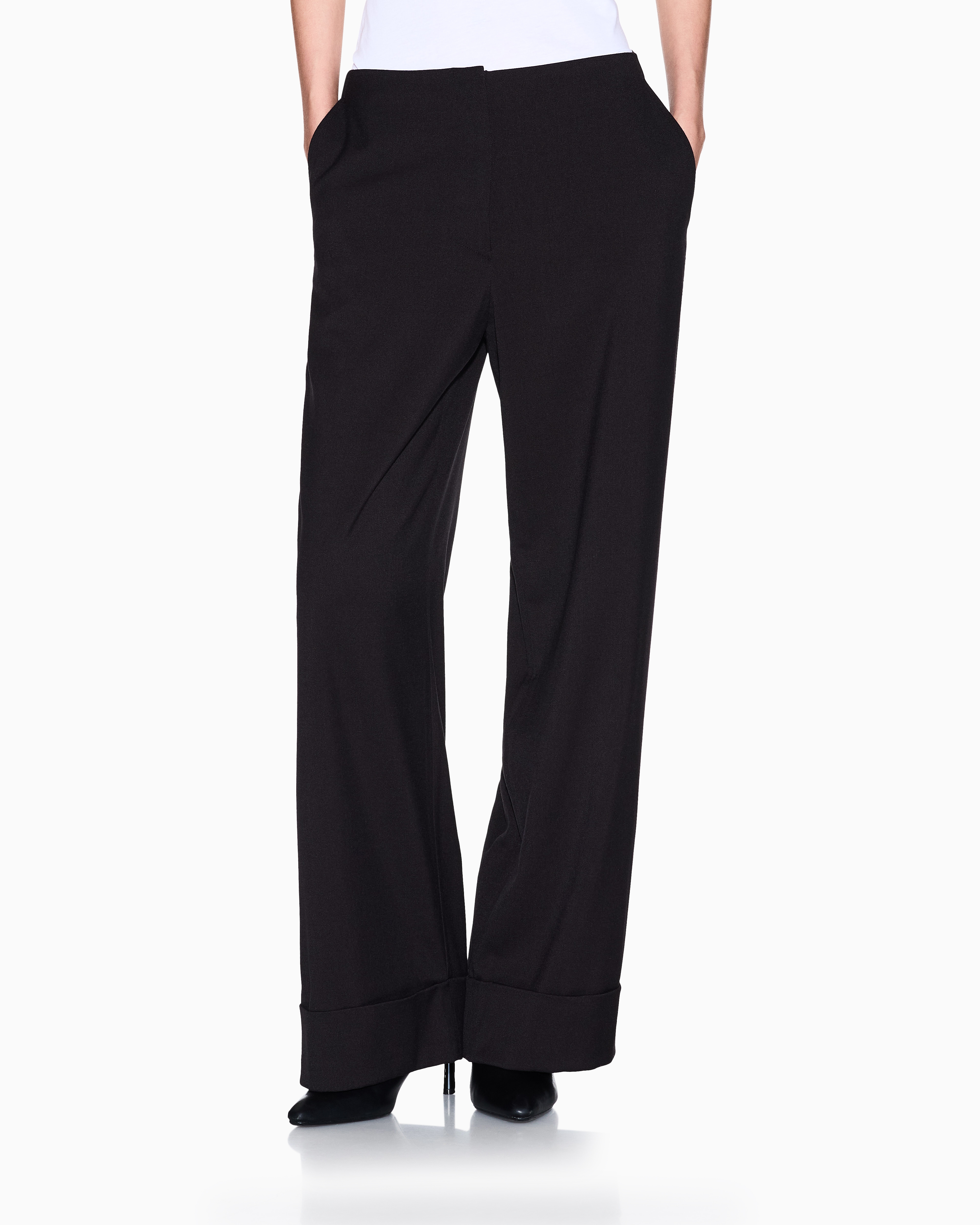 Armani Exchange - Formal Trousers, Woman, Black, Size: