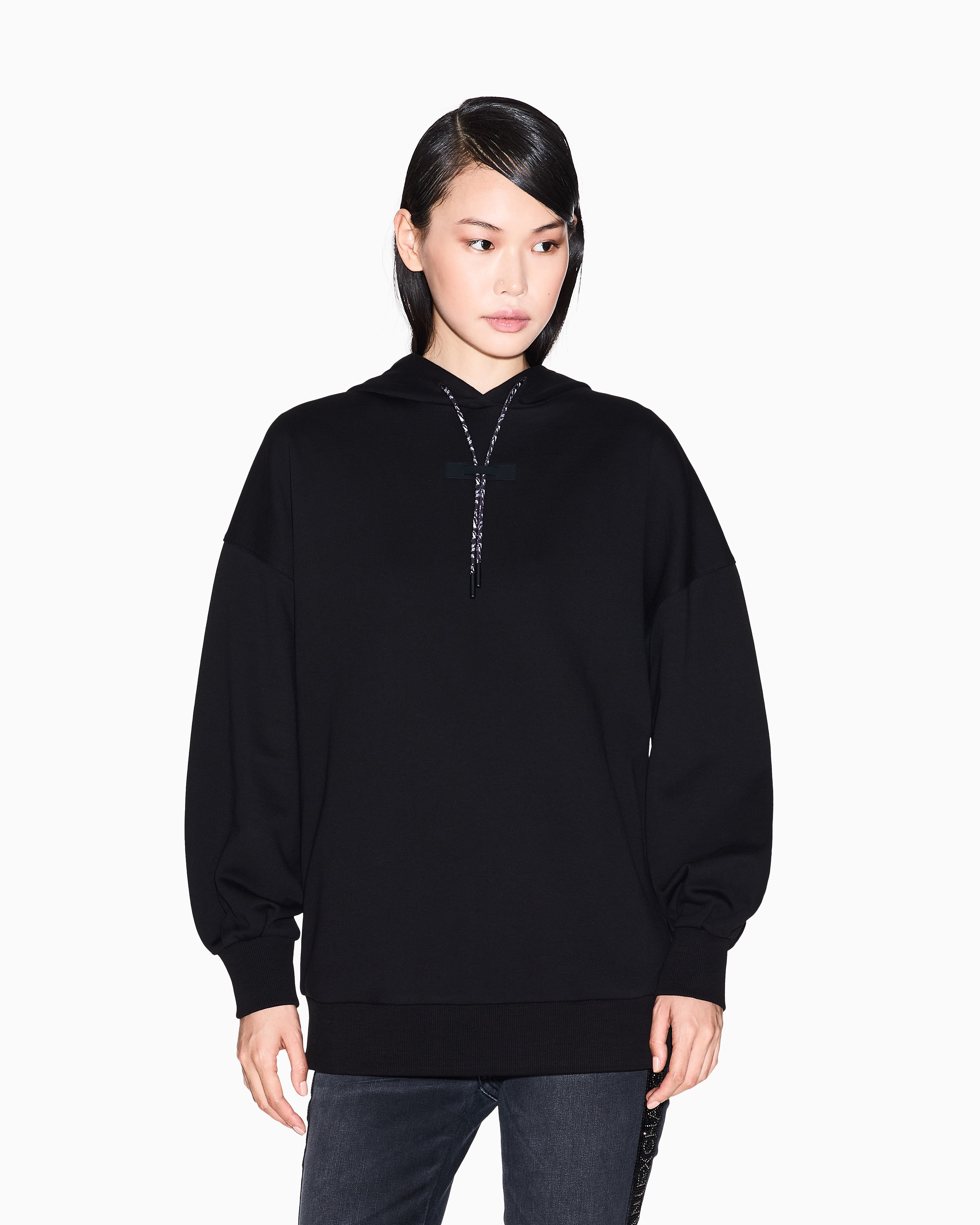 Armani Exchange - Hoodies, Woman, Black, Size: