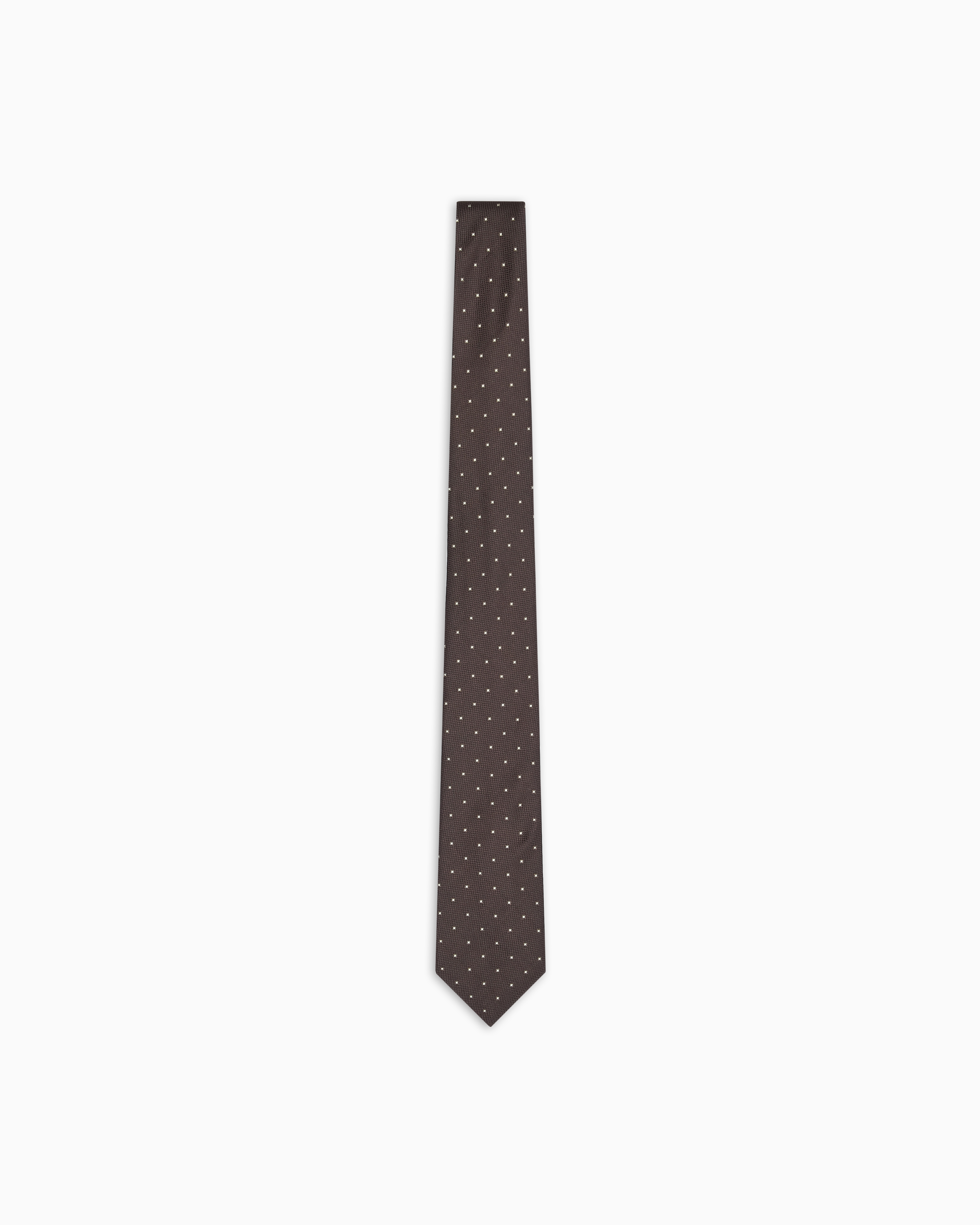ネクタイ EMPORIO ARMANI SS25 TIE (EM001346 TE13729 F1076) Pure silk tie with jacquard micro checks | Emporio Armani