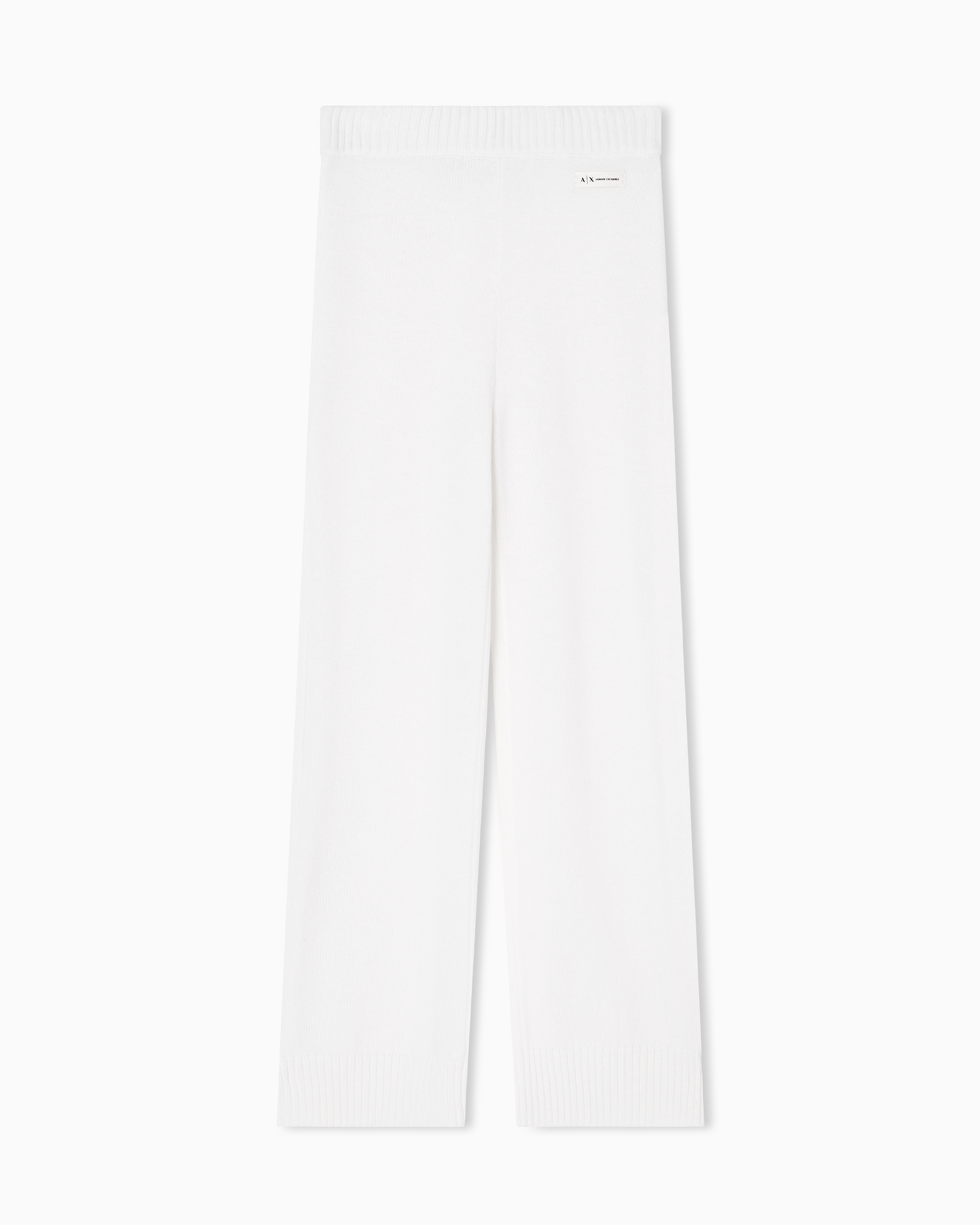 Armani Exchange - Casual Trousers, Woman, White, Size: