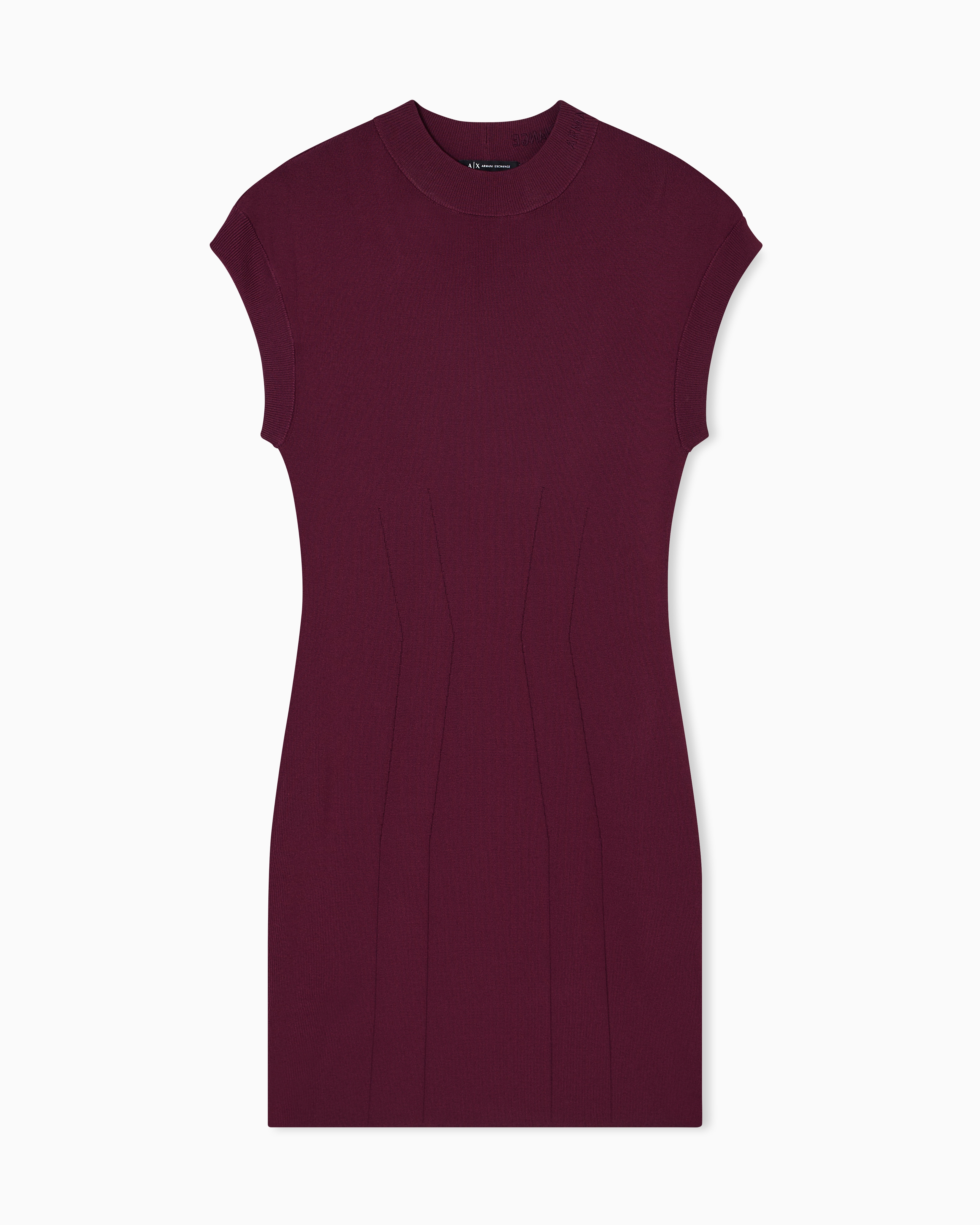 Armani Exchange - Short Dresses, Woman, Burgundy, Size: