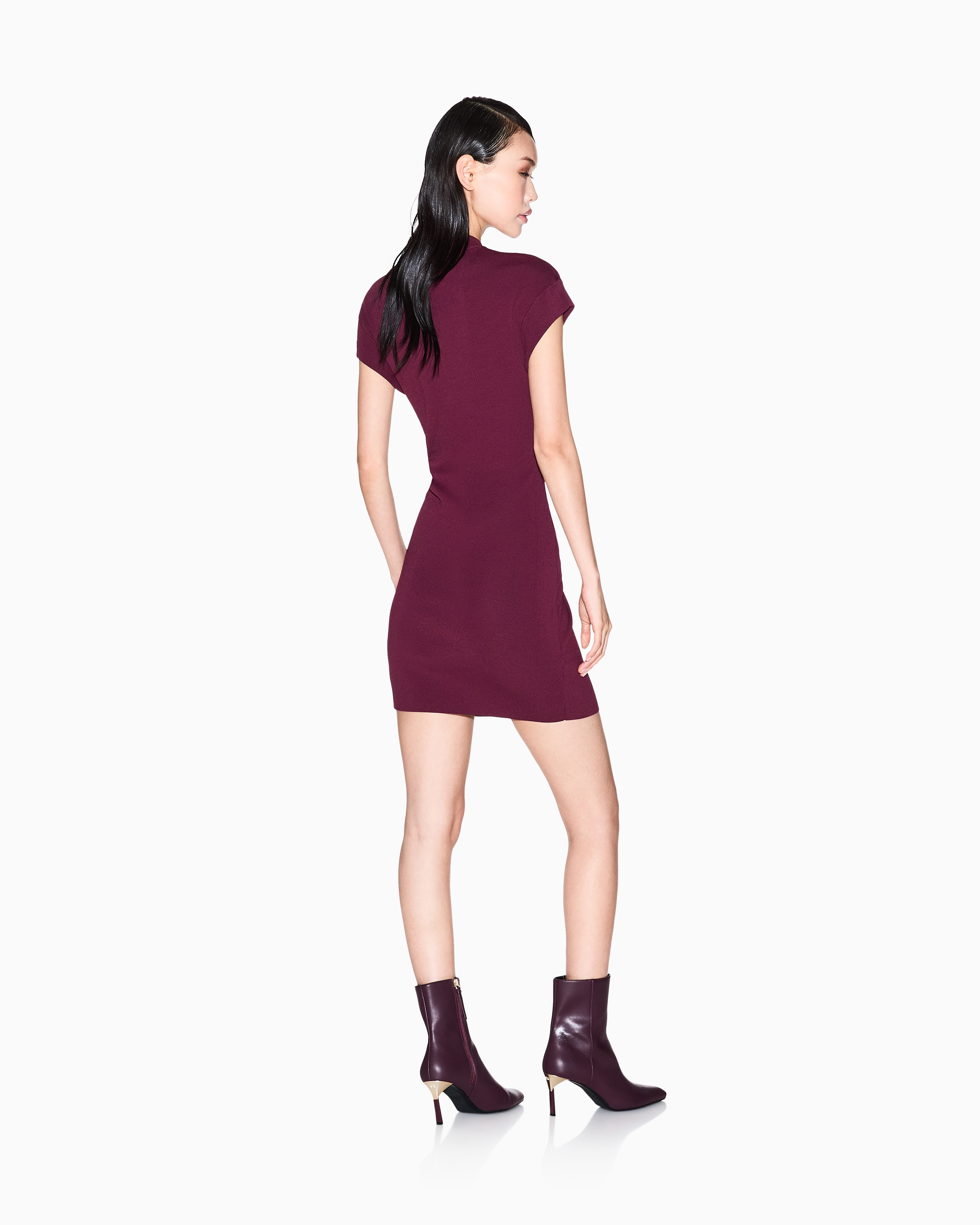Armani Exchange - Short Dresses, Woman, Burgundy, Size: