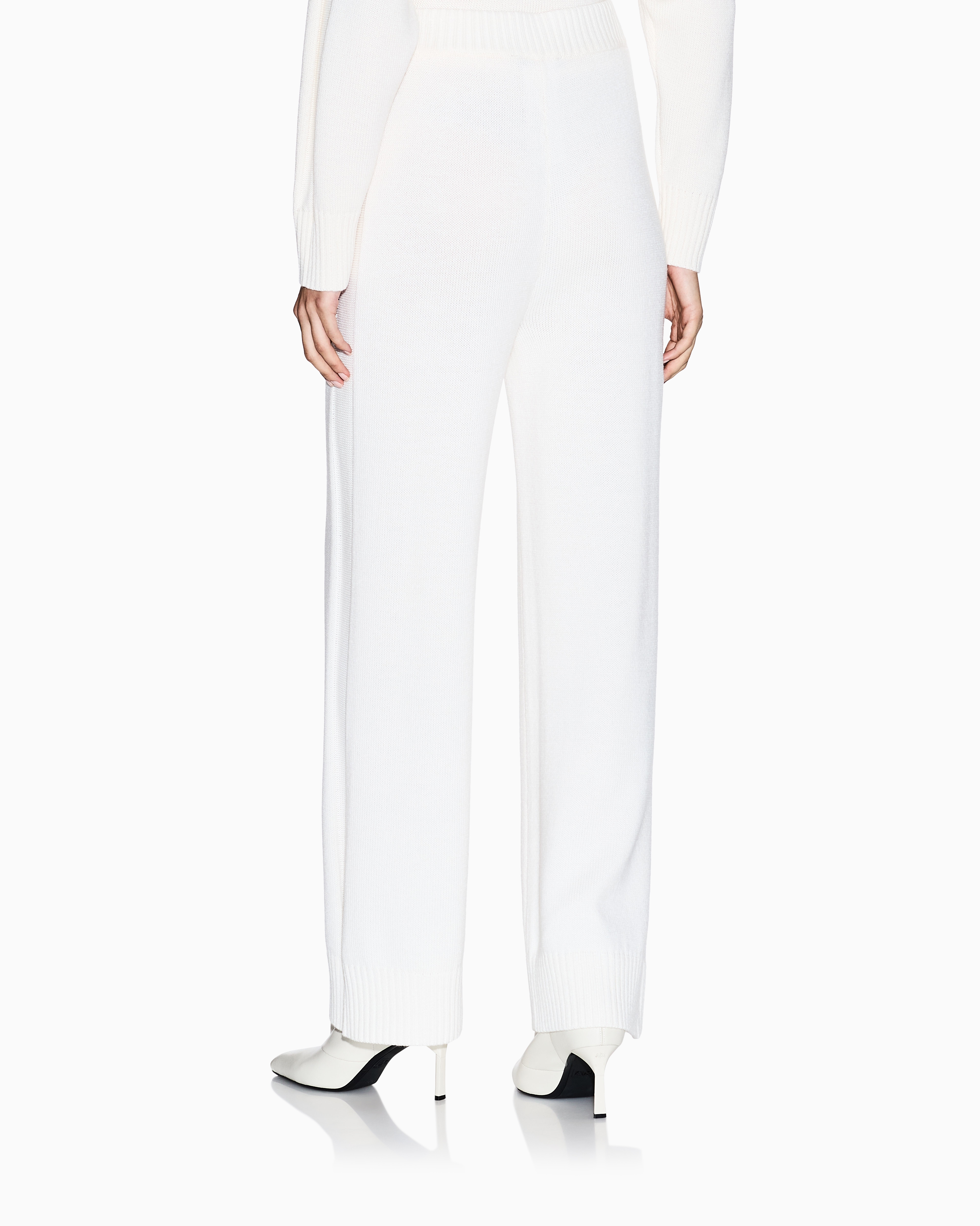 Armani Exchange - Casual Trousers, Woman, White, Size: