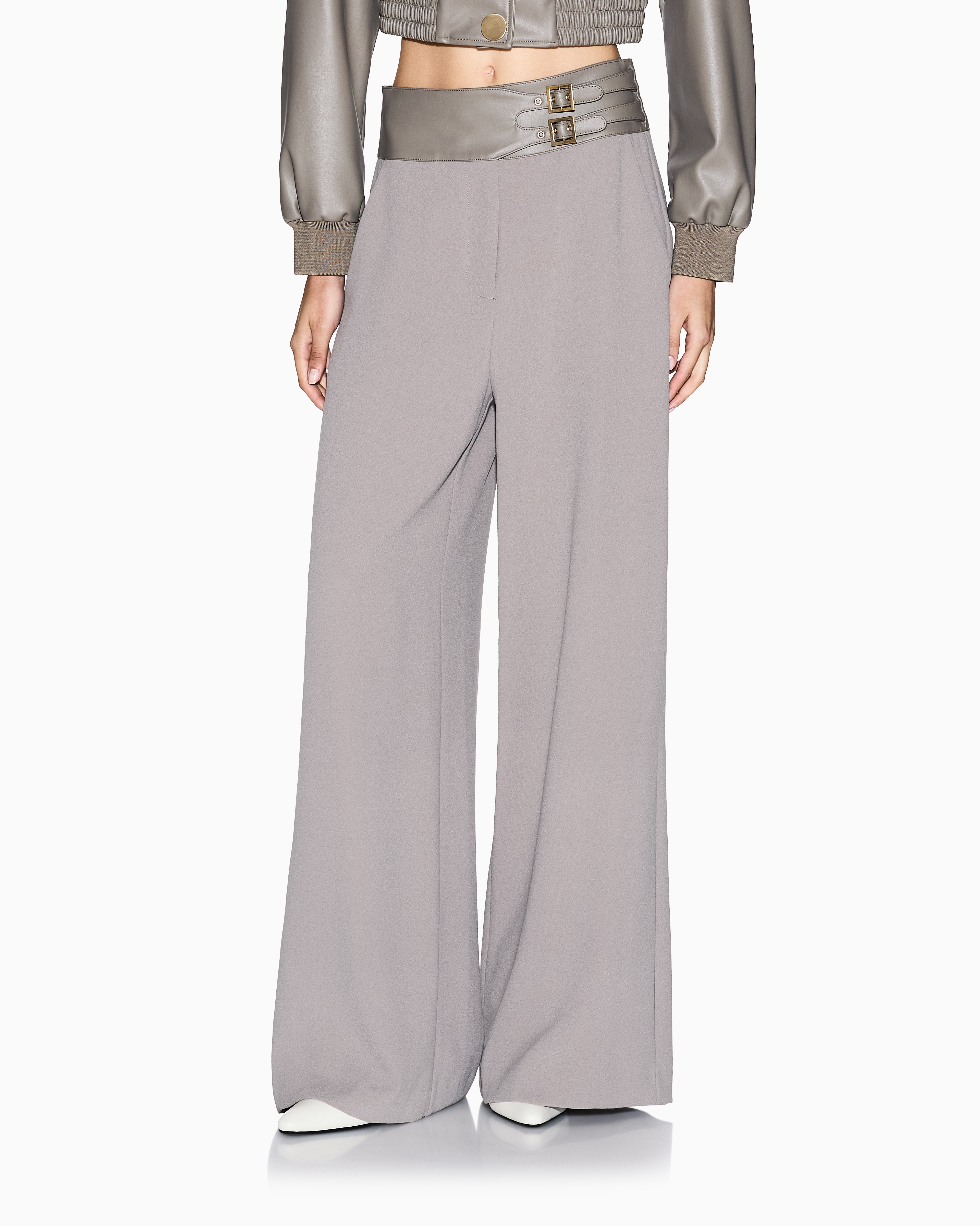Armani Exchange Formal Trousers In Gray