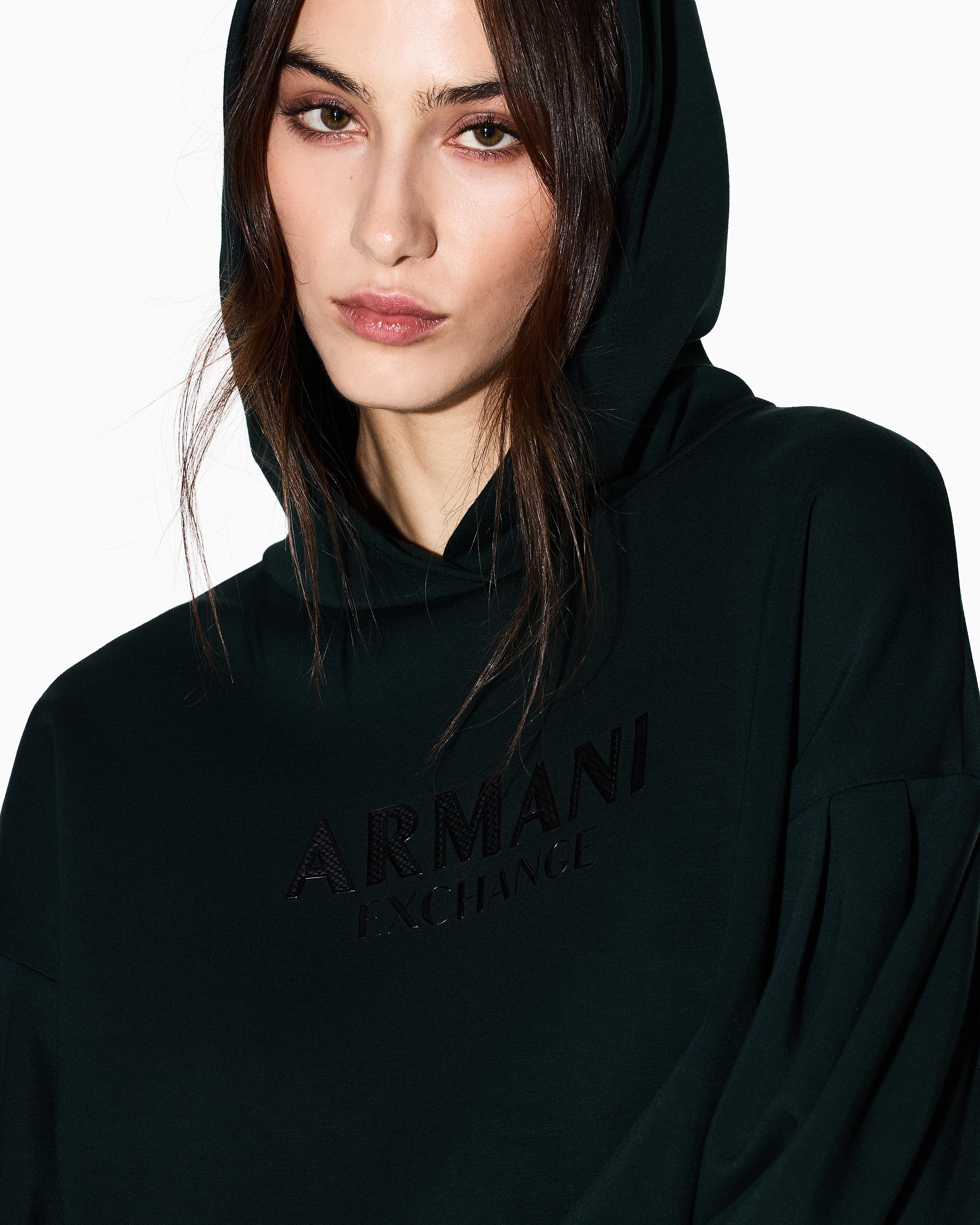 Armani Exchange Hoodies In Green