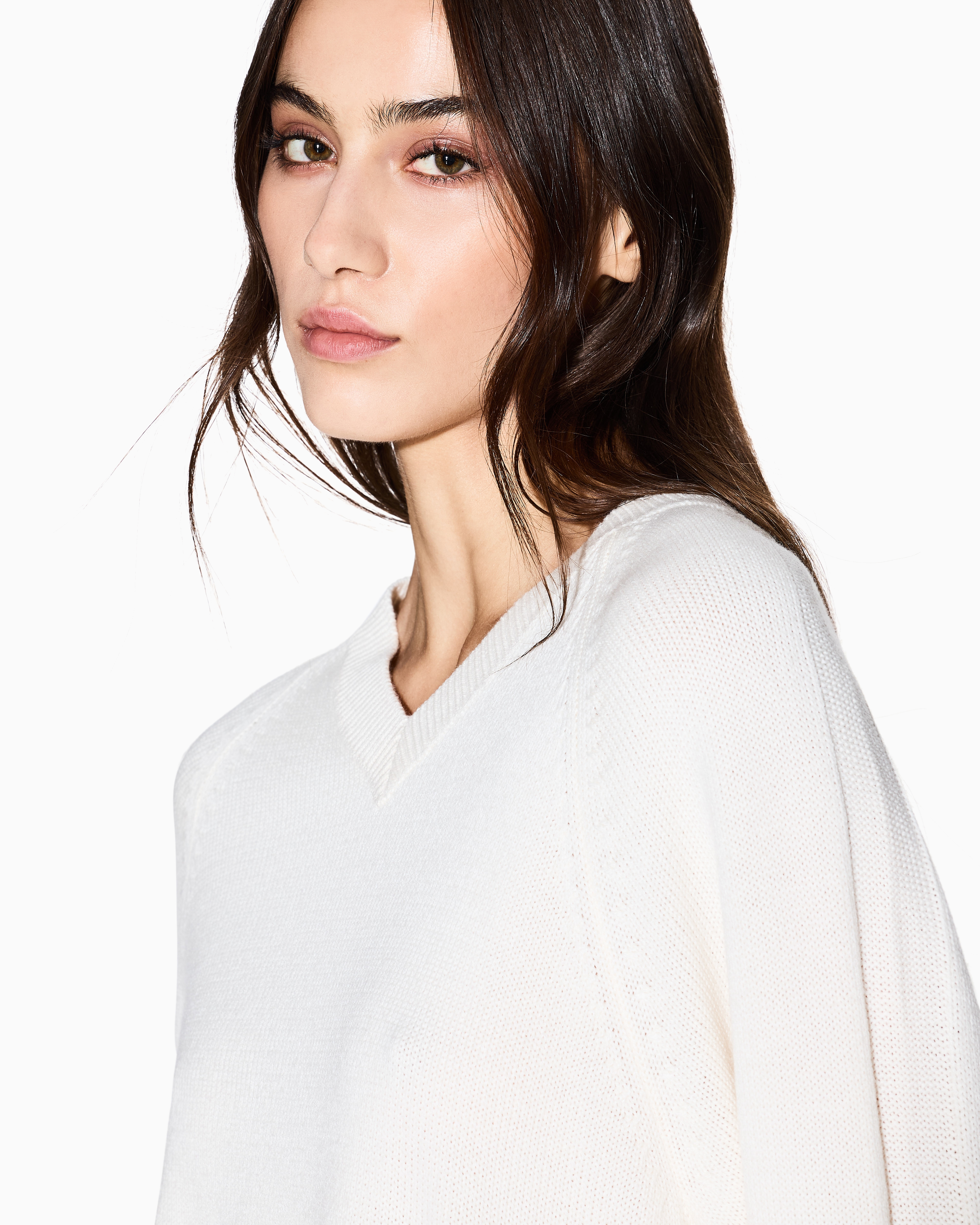 Armani Exchange - Jumpers, Woman, White, Size: S