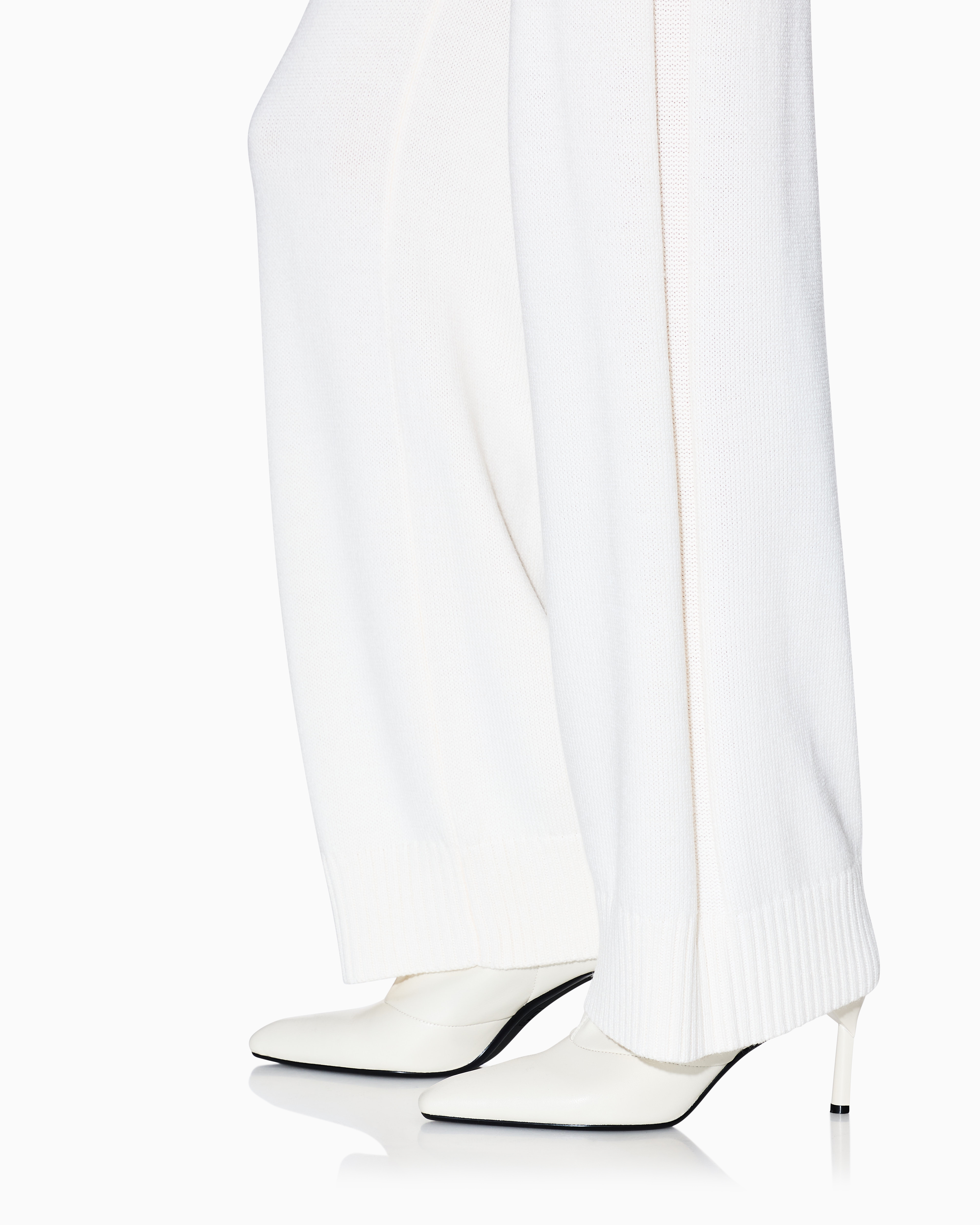Armani Exchange - Casual Trousers, Woman, White, Size:
