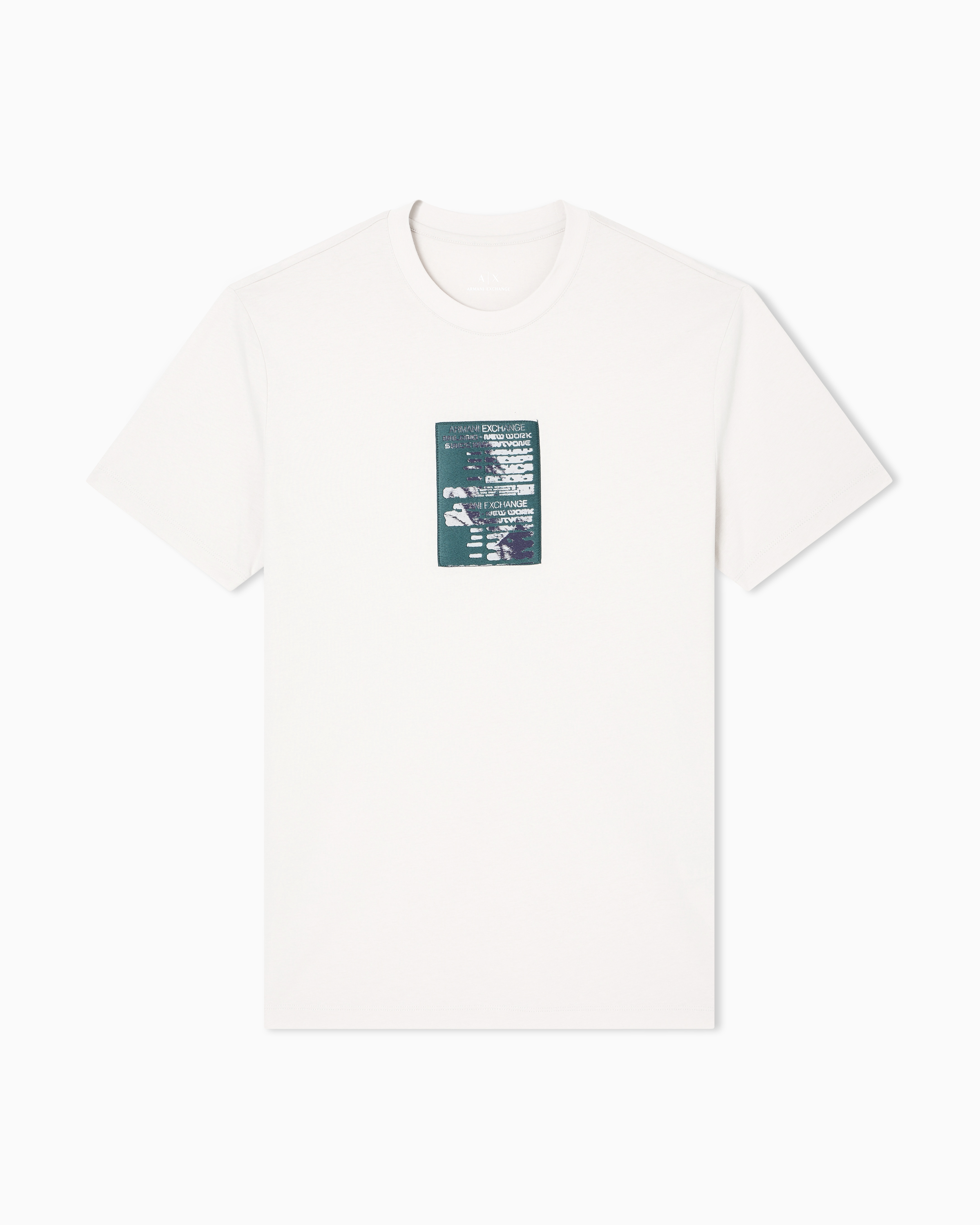 Armani Exchange Regular Fit Graphic Print T-shirt In White