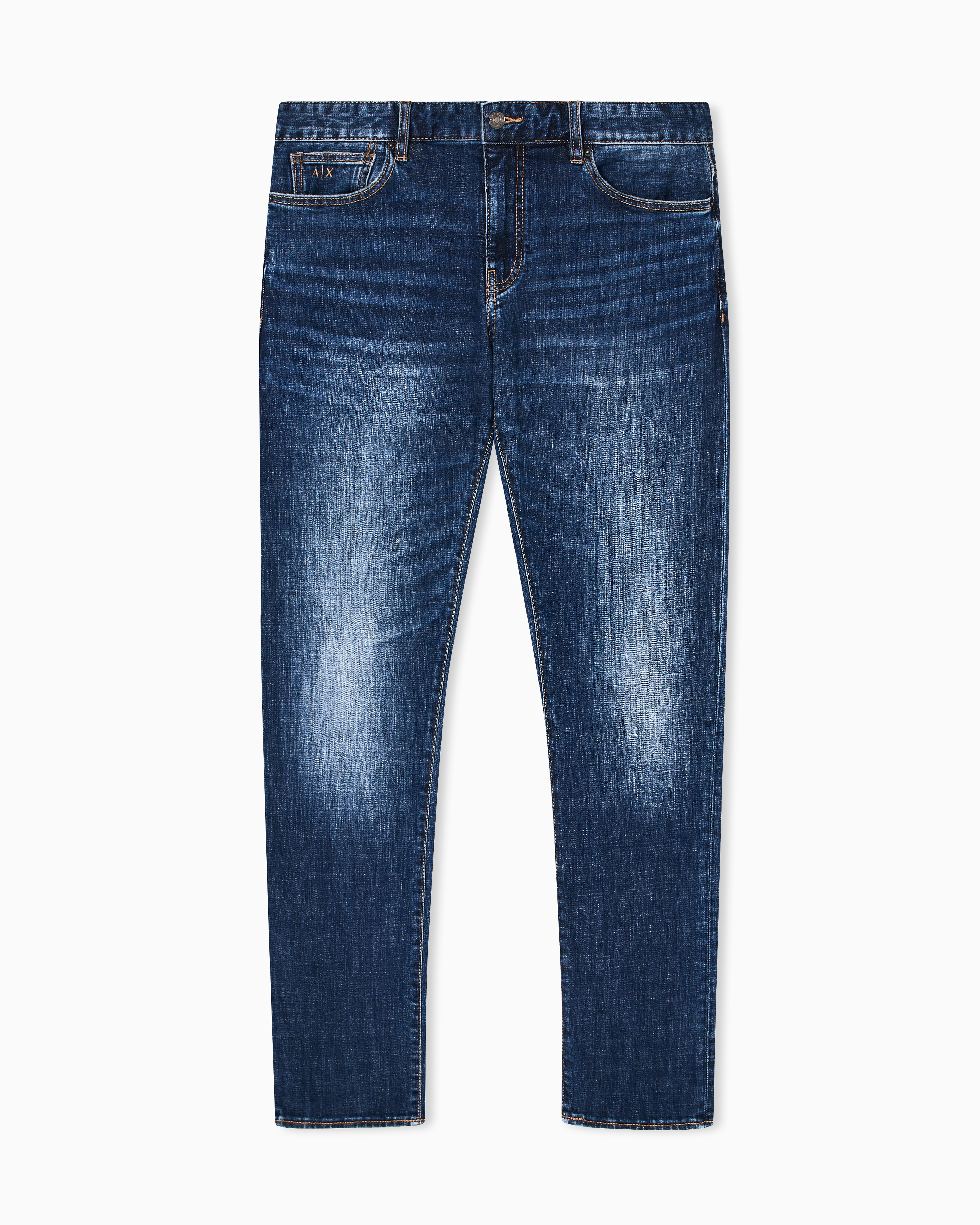 Armani Exchange - Stretch denim skinny jeans, Man, Blue, Size: 33_R