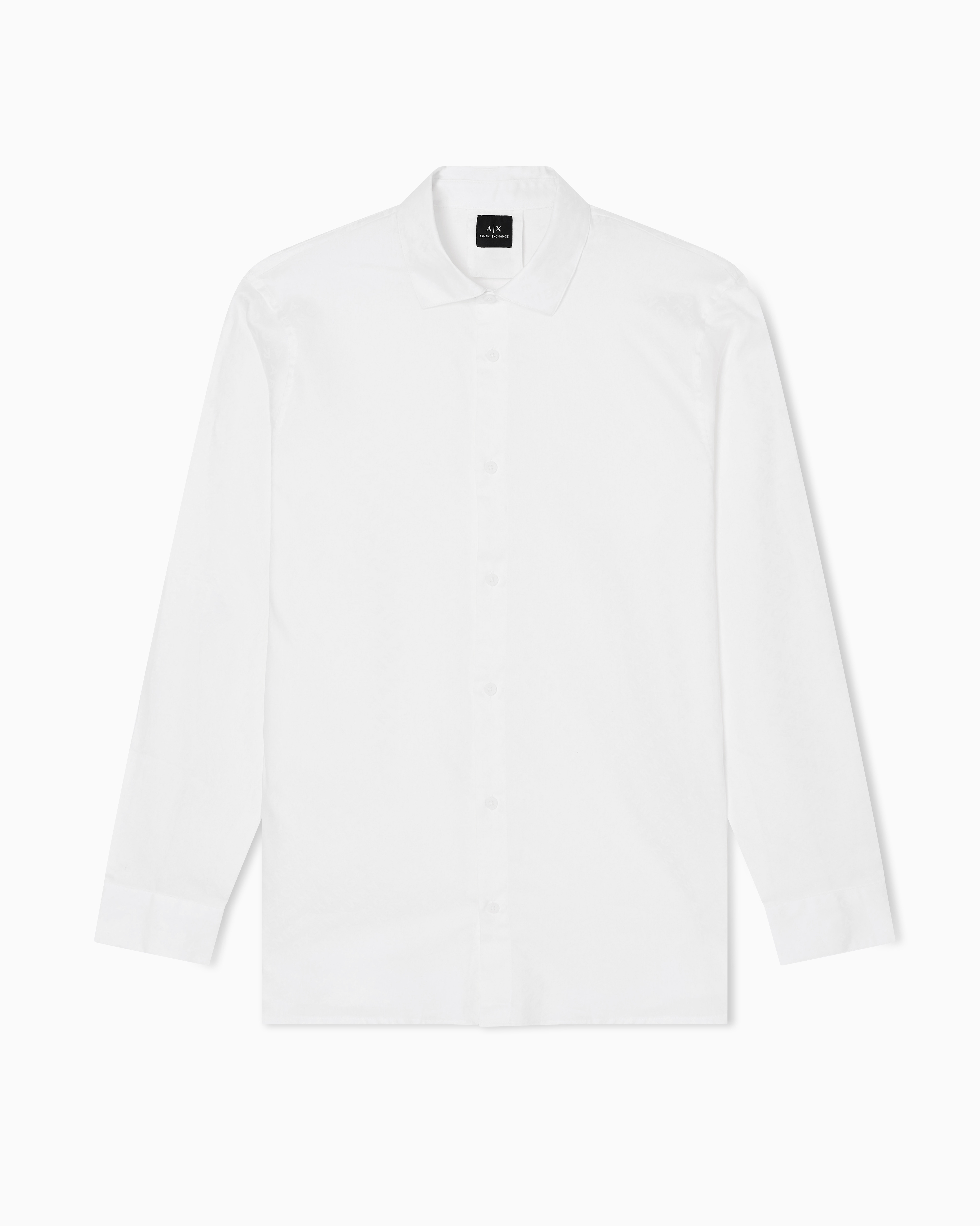 Armani Exchange - Regular fit shirt with allover logo, Man, White, Size: