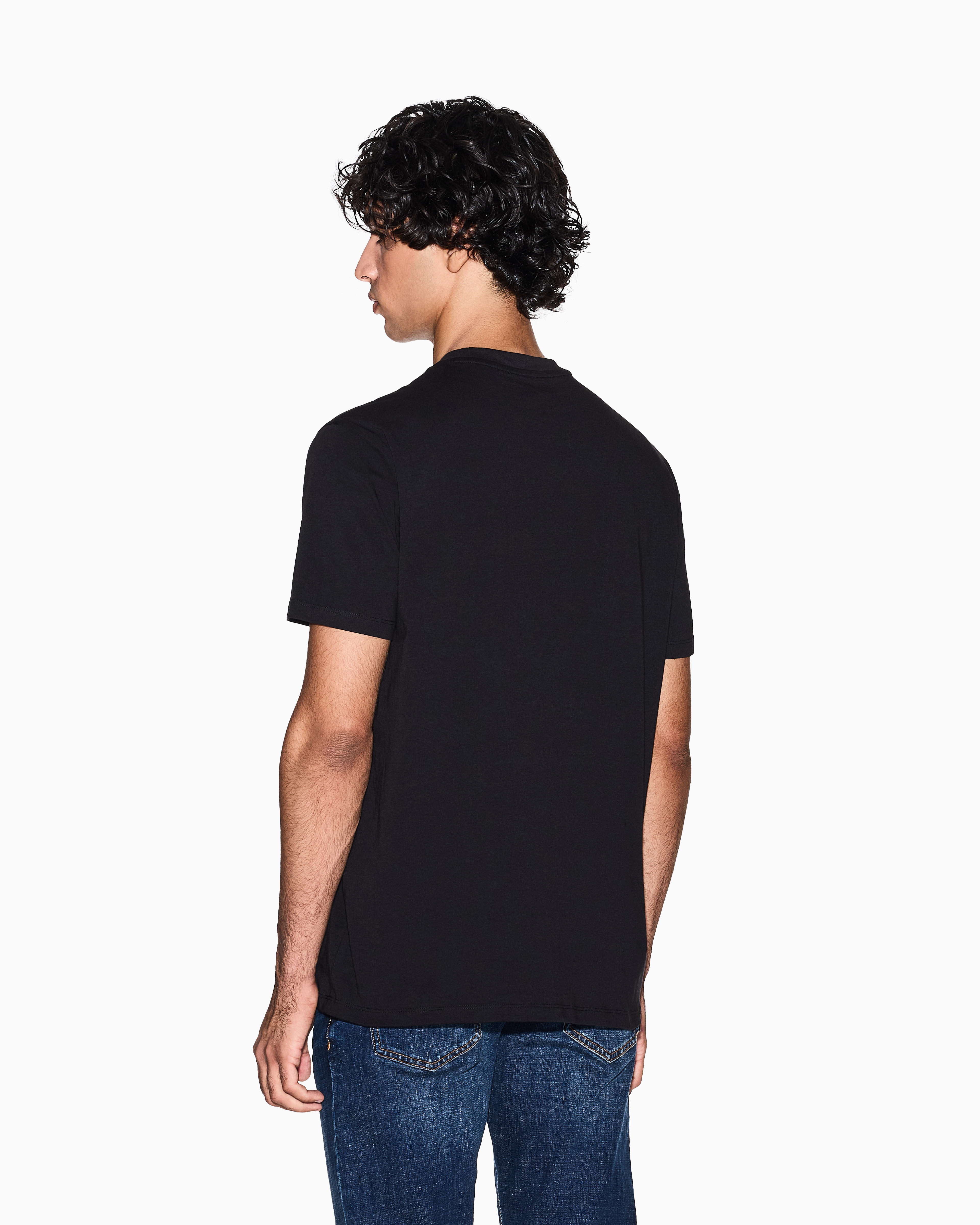 Armani Exchange - Regular Fit T-Shirts, Man, Black, Size: