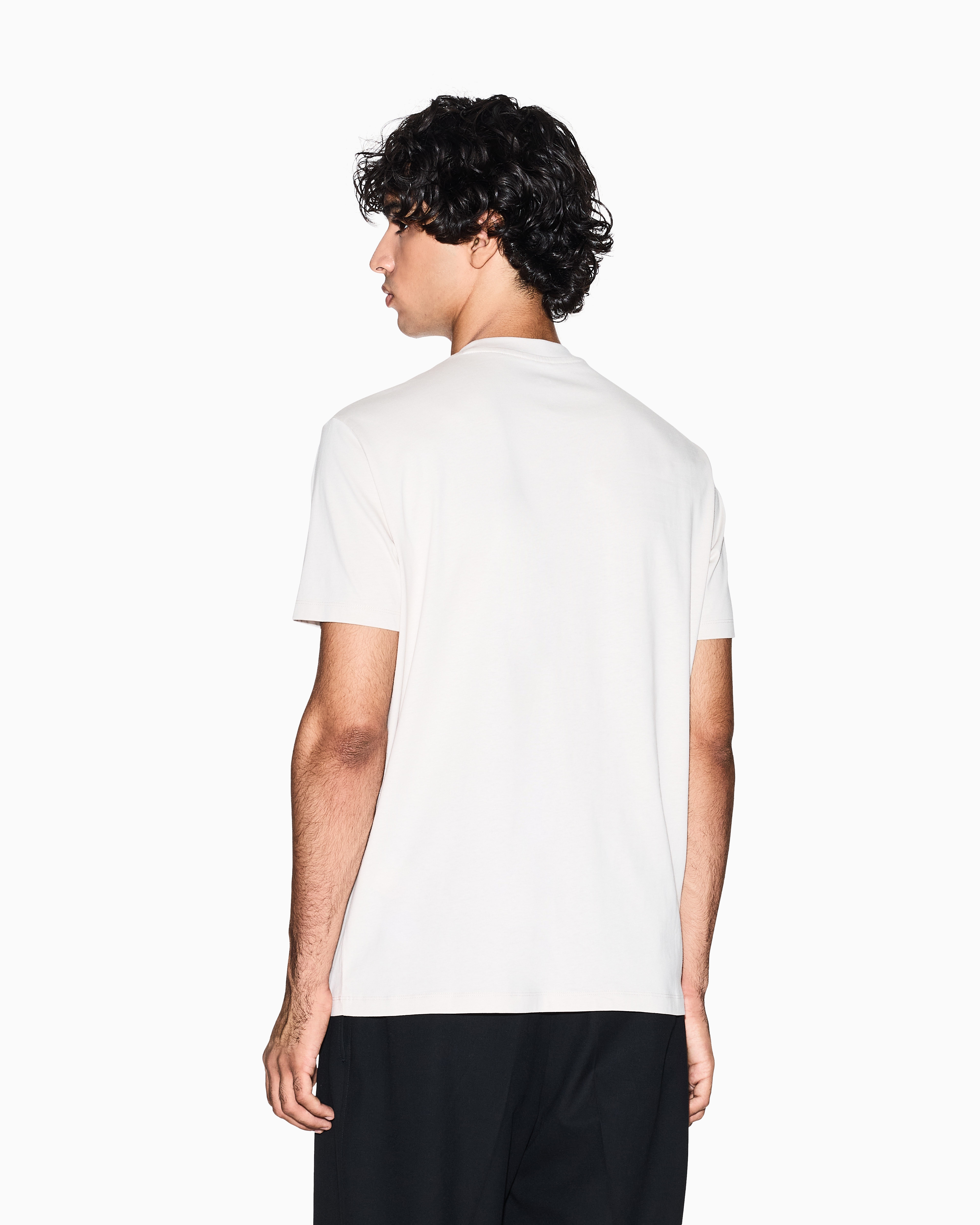 Armani Exchange - Regular fit graphic print T-shirt, Man, White, Size: M